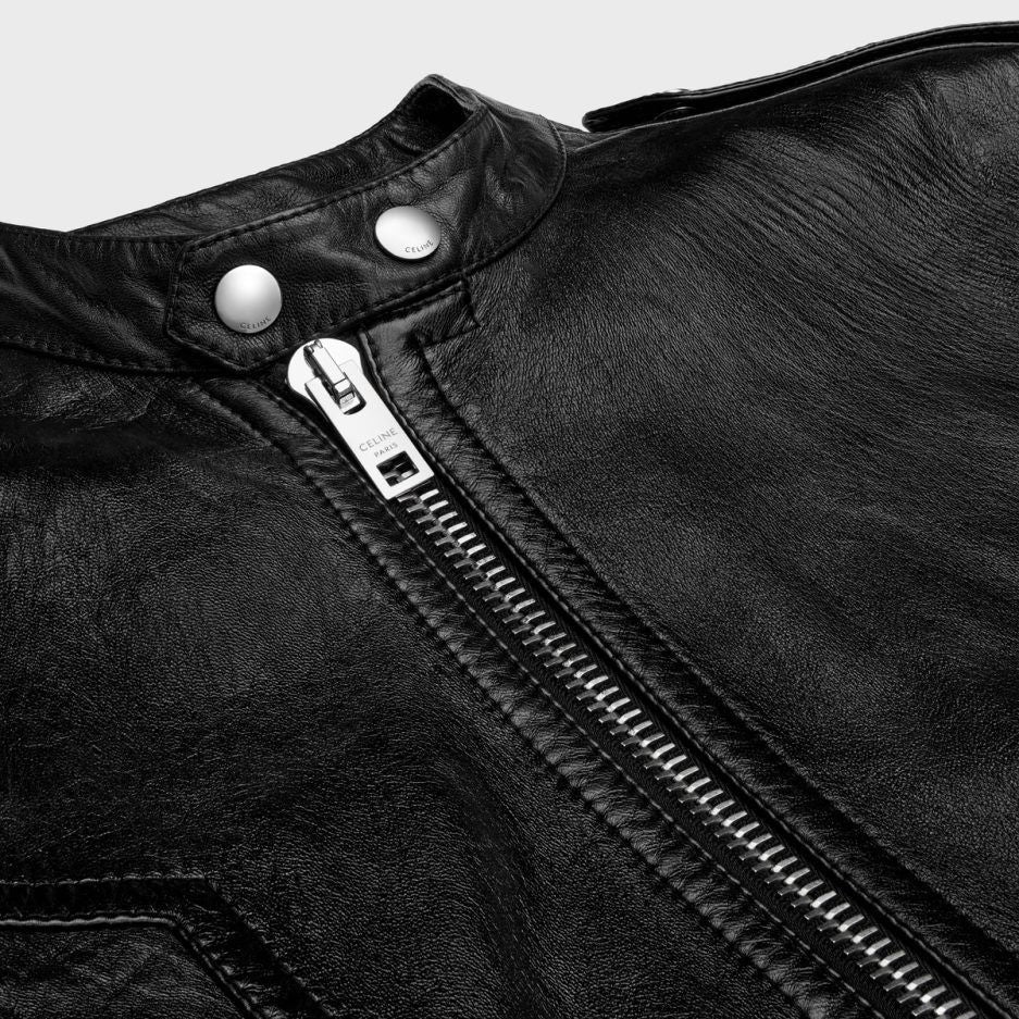 CELINE Lambskin Jacket with Zippered Pockets - FW24