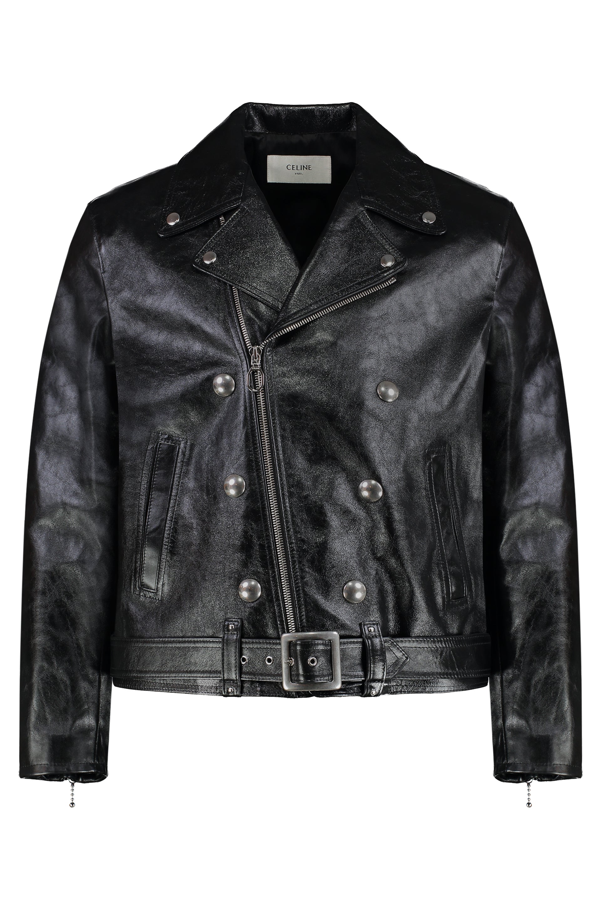 CELINE Leather Biker Jacket - Men’s Fashion Outerwear