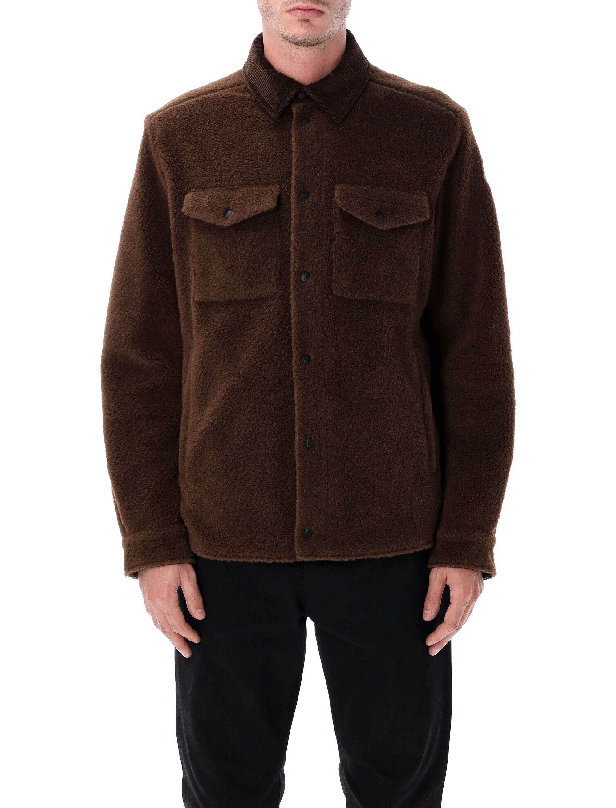 MONCLER Fleece Overshirt - Men's Regular Fit