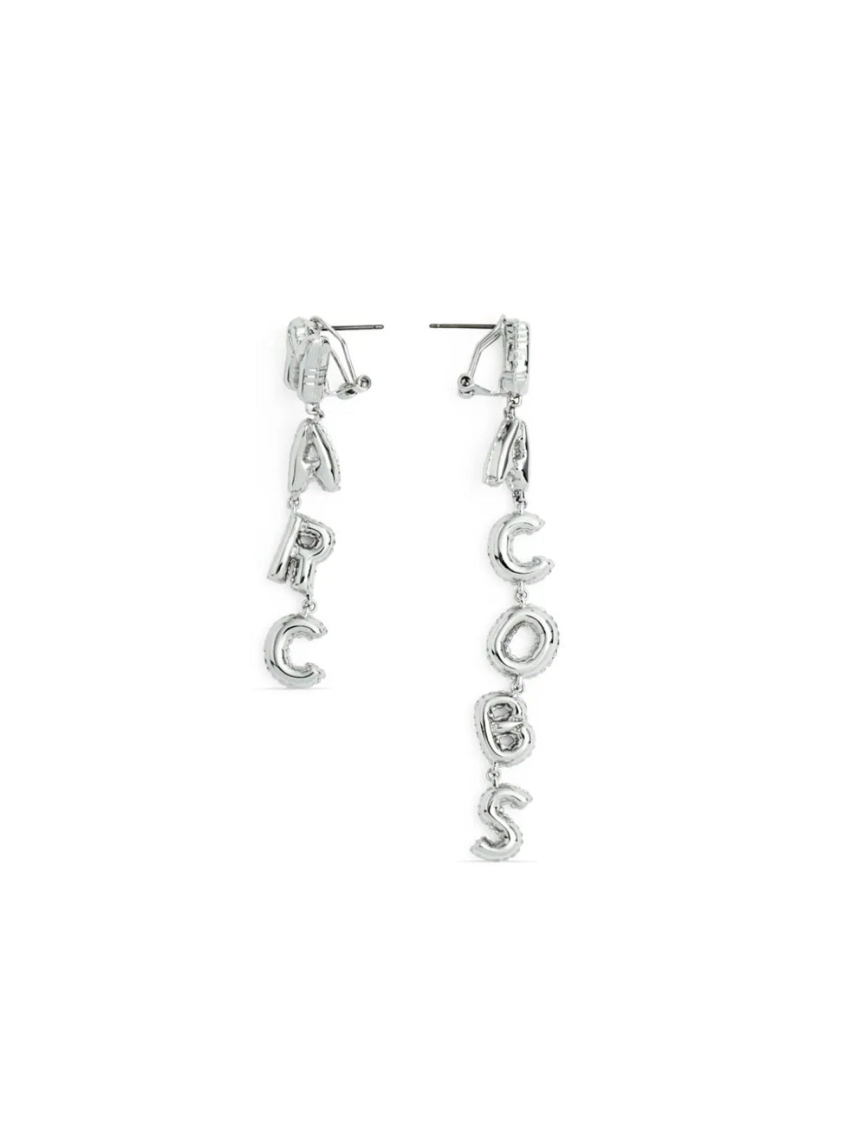 MARC JACOBS Logo Balloon Hoop Earrings