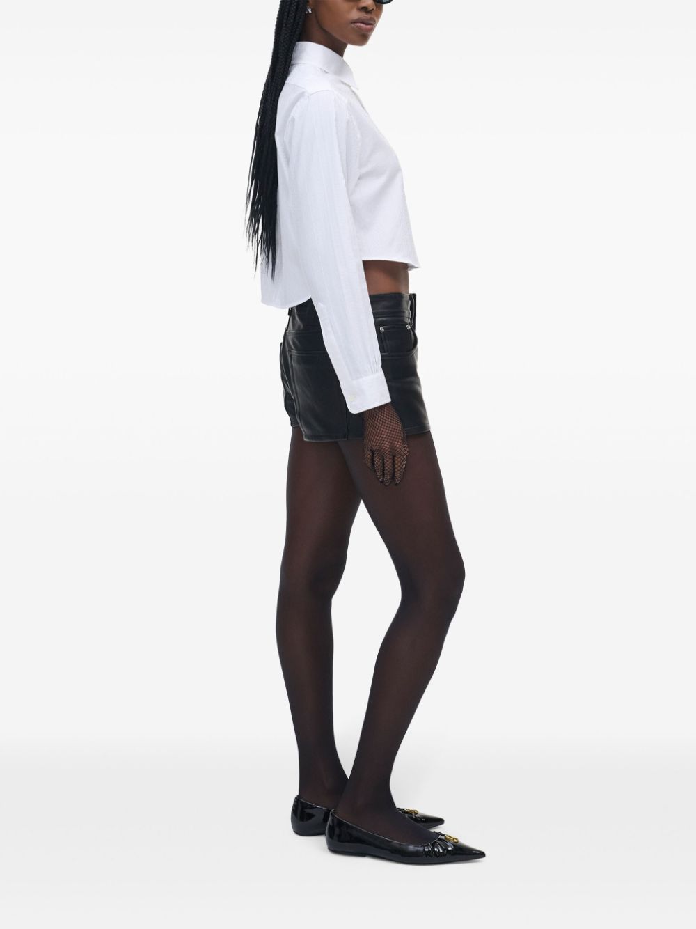 MARC JACOBS Classic Cropped Shirting with Monogram Detail