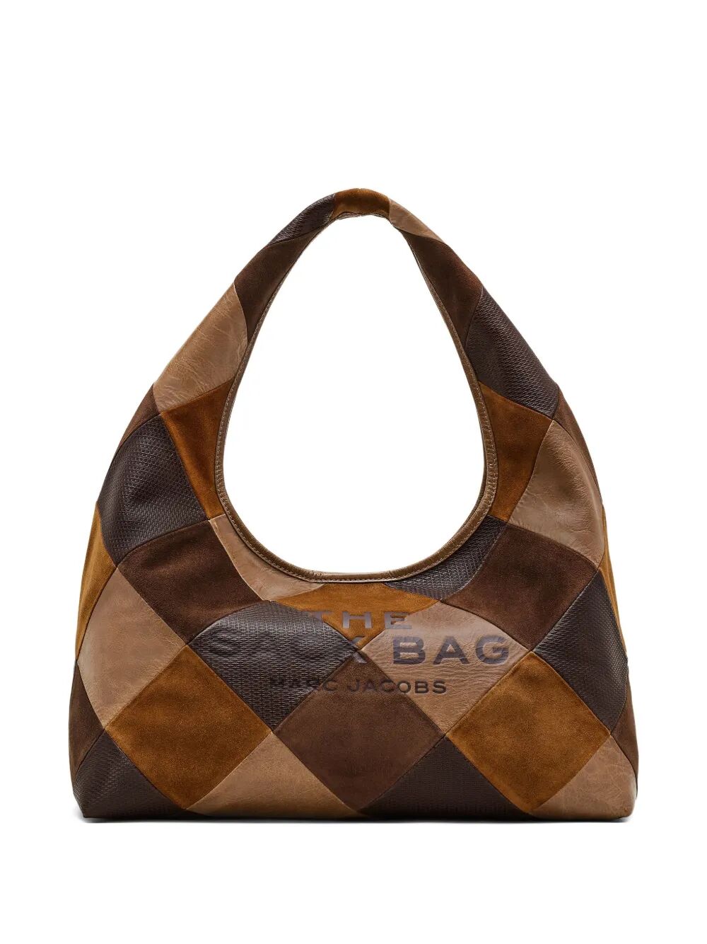 MARC JACOBS Suede Patchwork Sack Handbag (38 x 23 x 21 CM)