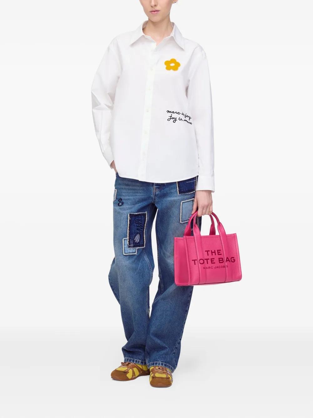 MARC JACOBS Cotton Shirt with Flower Patch