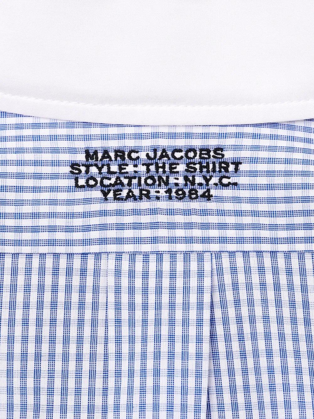 MARC JACOBS Checked Cropped Long Sleeve Shirt