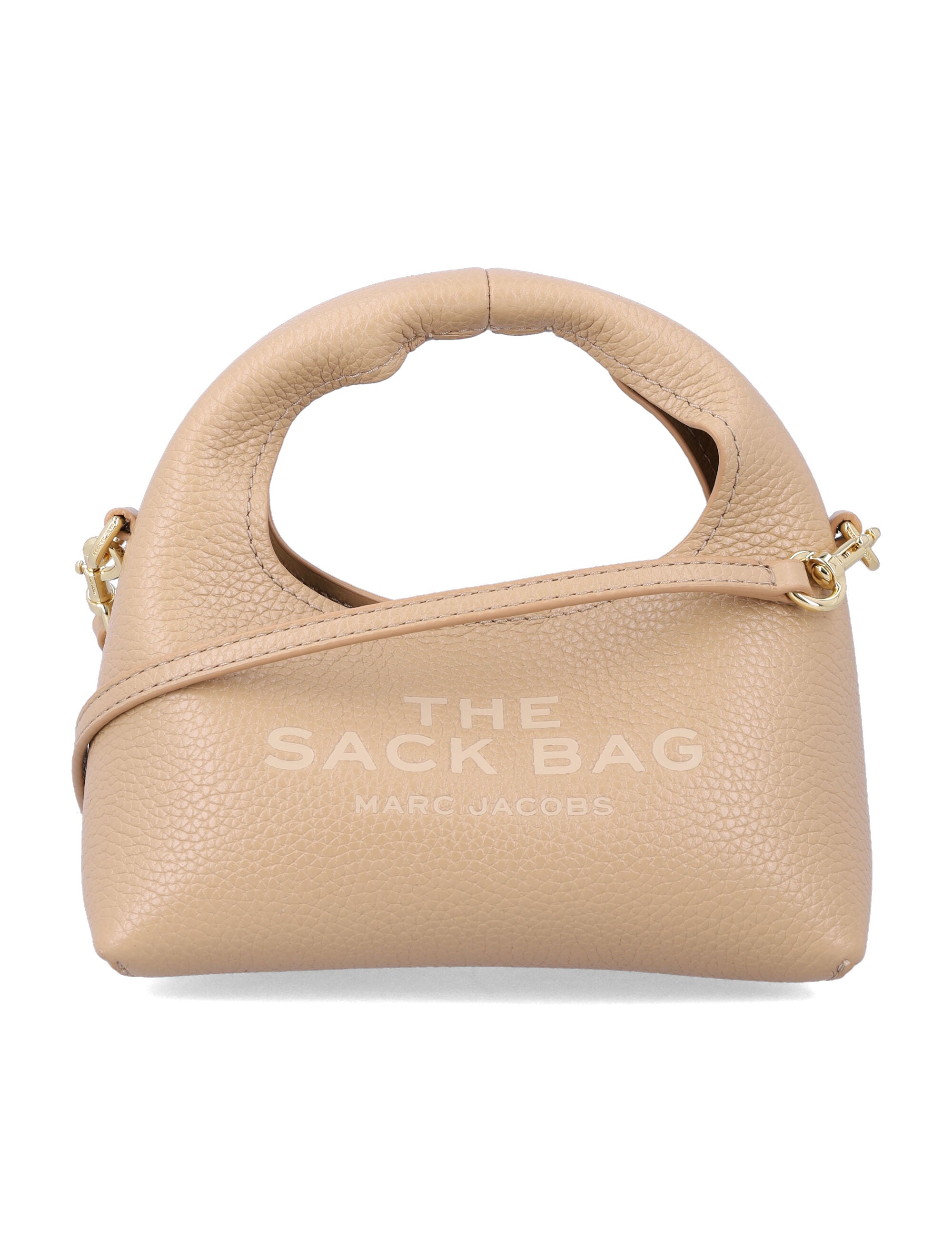 MARC JACOBS Mini Crossbody Sack Handbag in Full-Grain Leather