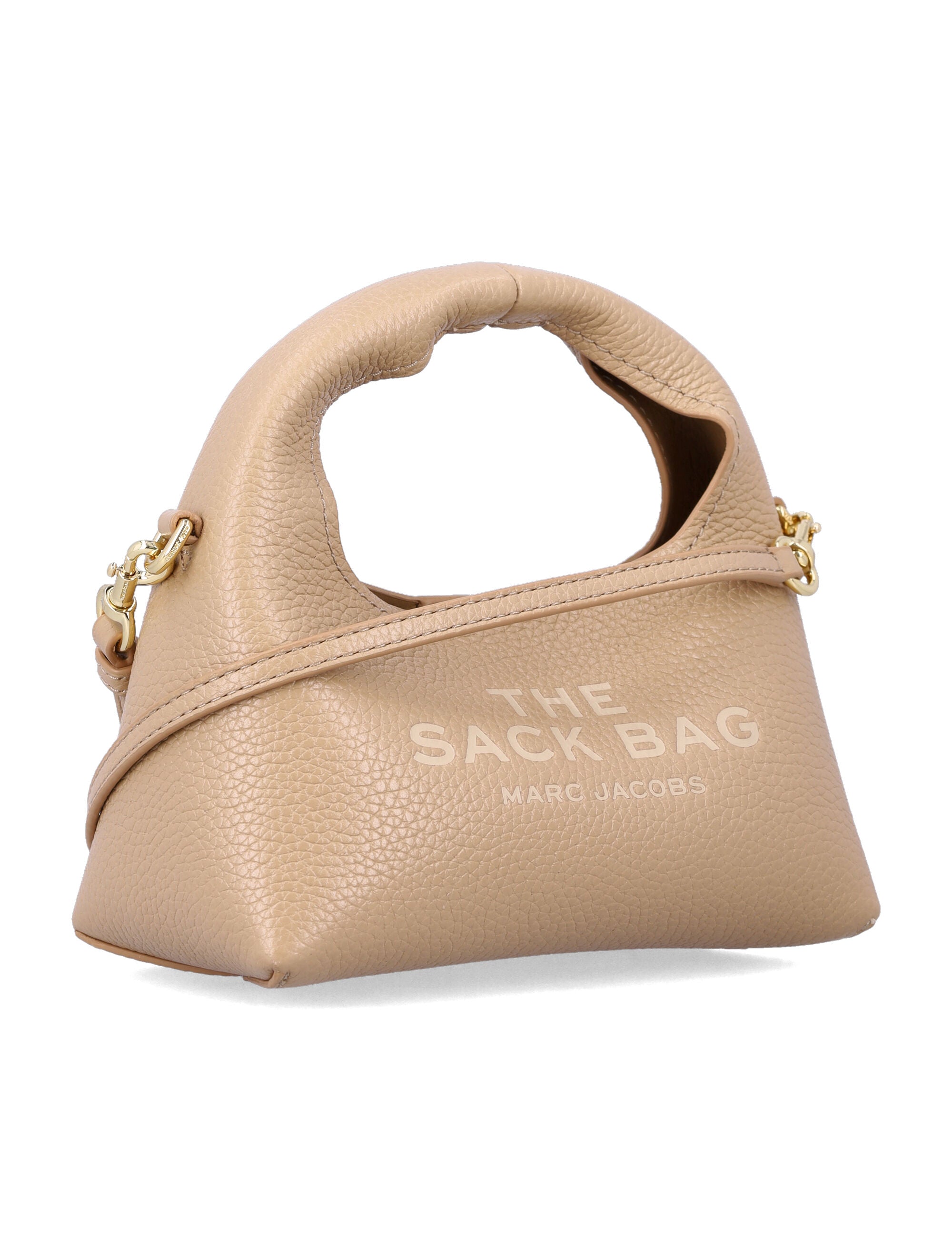 MARC JACOBS Mini Crossbody Sack Handbag in Full-Grain Leather