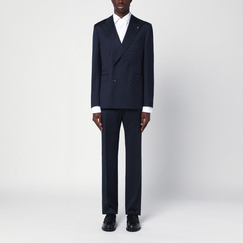 TAGLIATORE Double-Breasted Wool Suit for Men - SS25 Collection