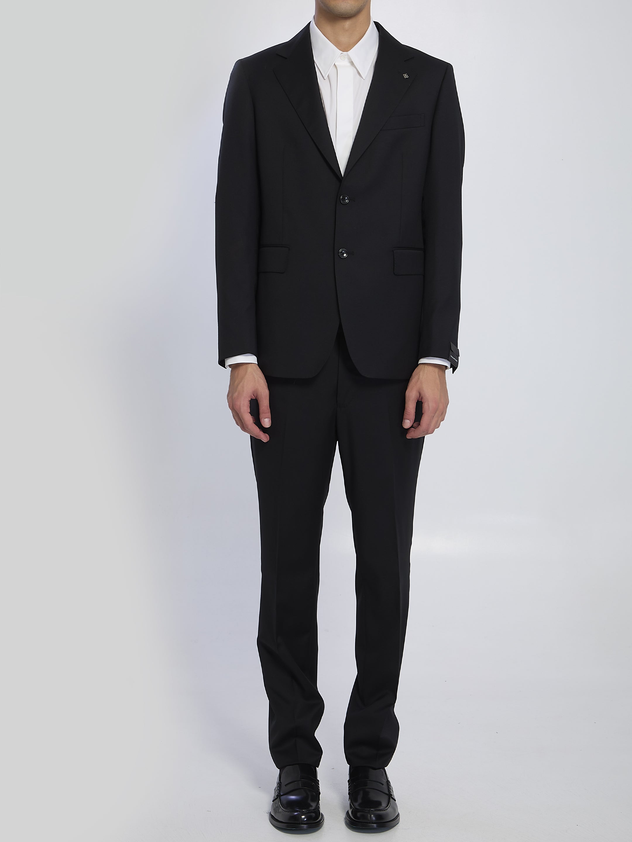 TAGLIATORE Single-Breasted Suit in Virgin Wool - Size 48