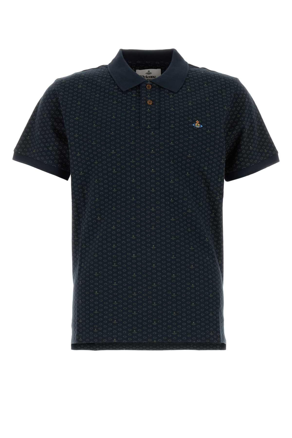 VIVIENNE WESTWOOD Printed Piquet Polo Shirt for Men - FW25 Edition