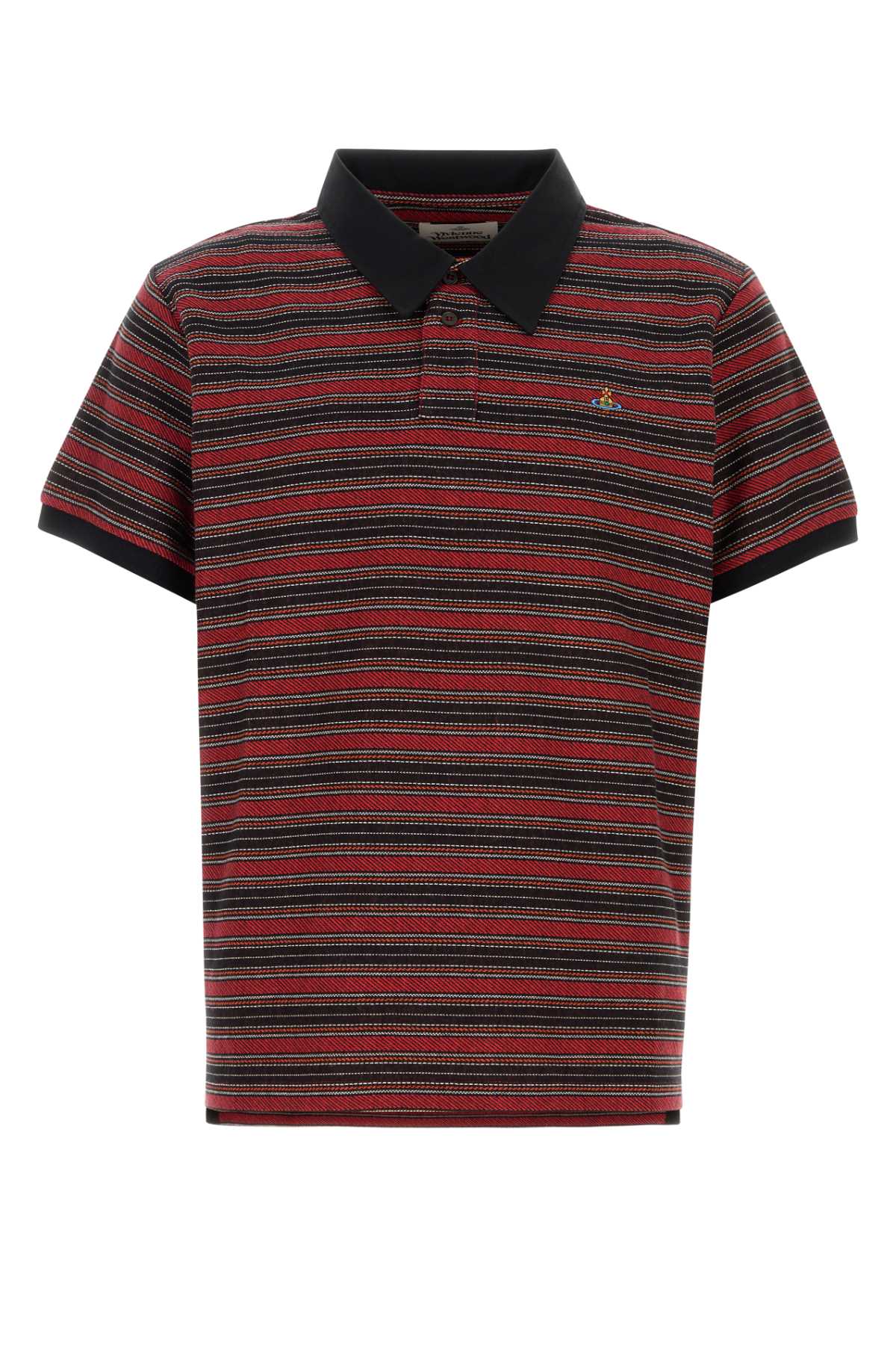 VIVIENNE WESTWOOD Embroidered Cotton Polo Shirt - FW25