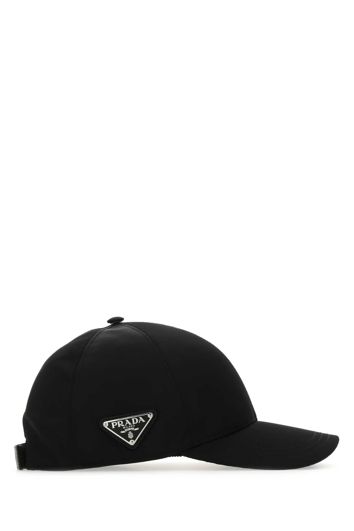 PRADA Nylon Baseball Cap with Classic Visor for Men