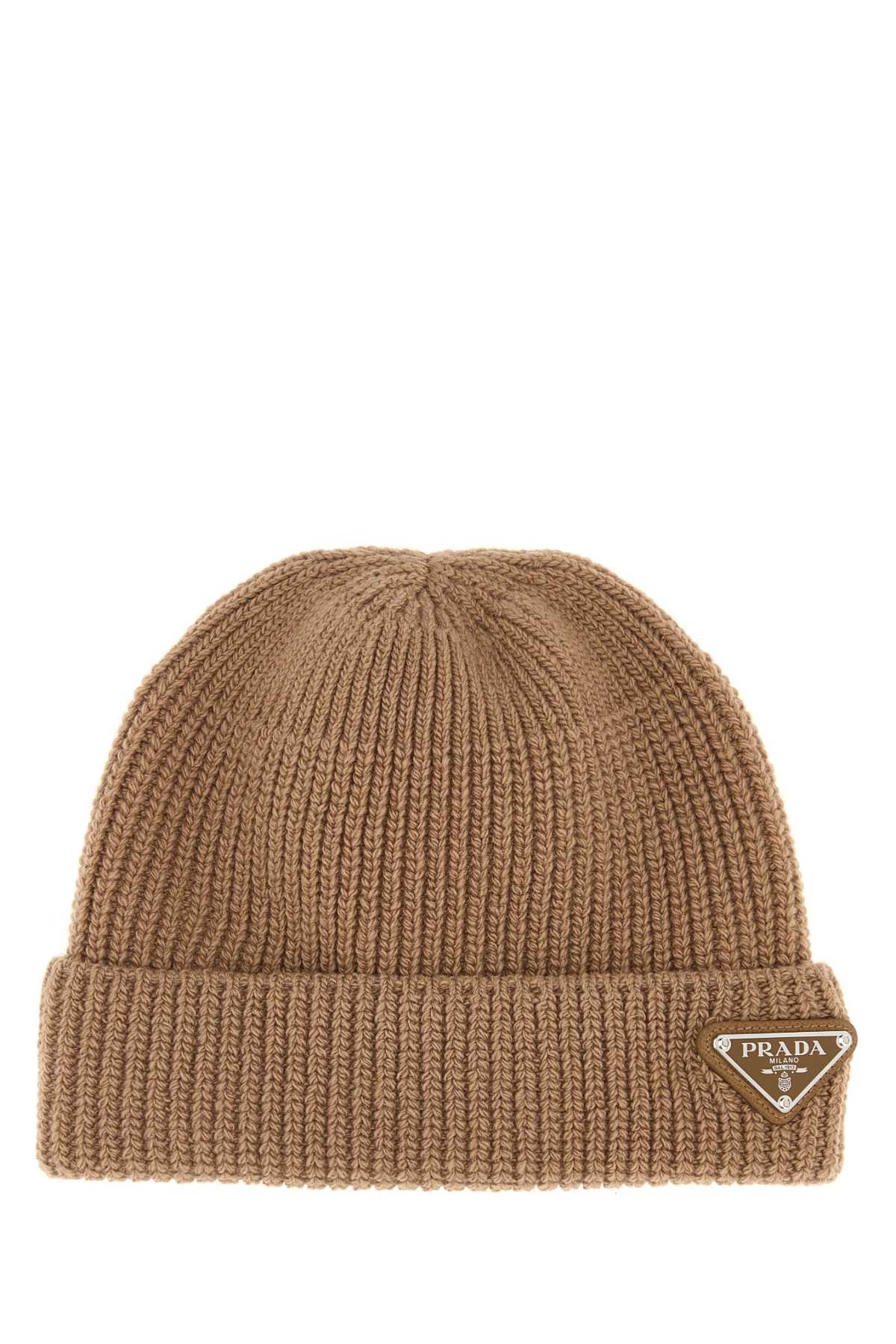 PRADA Wool Blend Beanie Hat