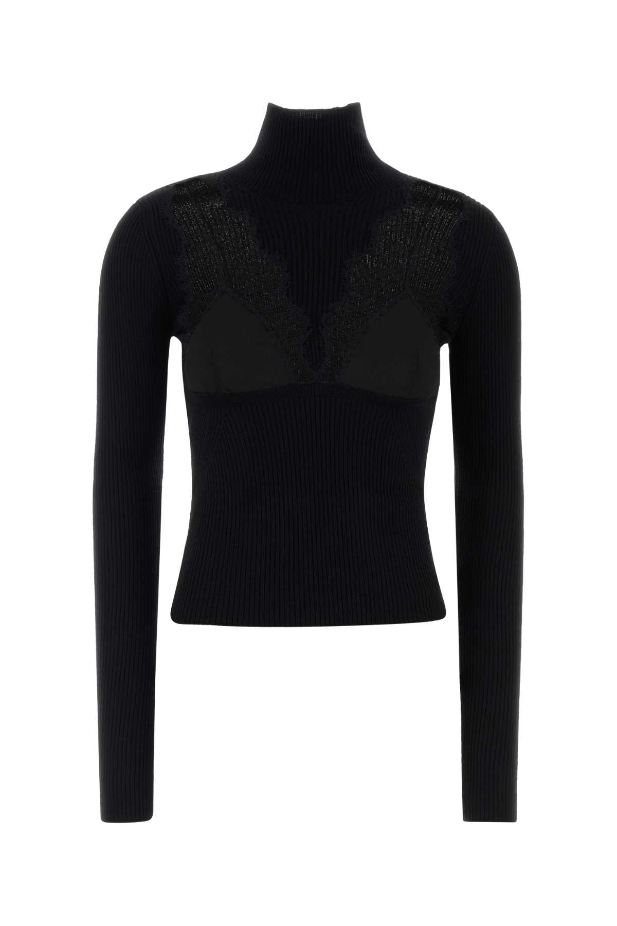 BLUMARINE Wool Blend Turtleneck Sweater for Women