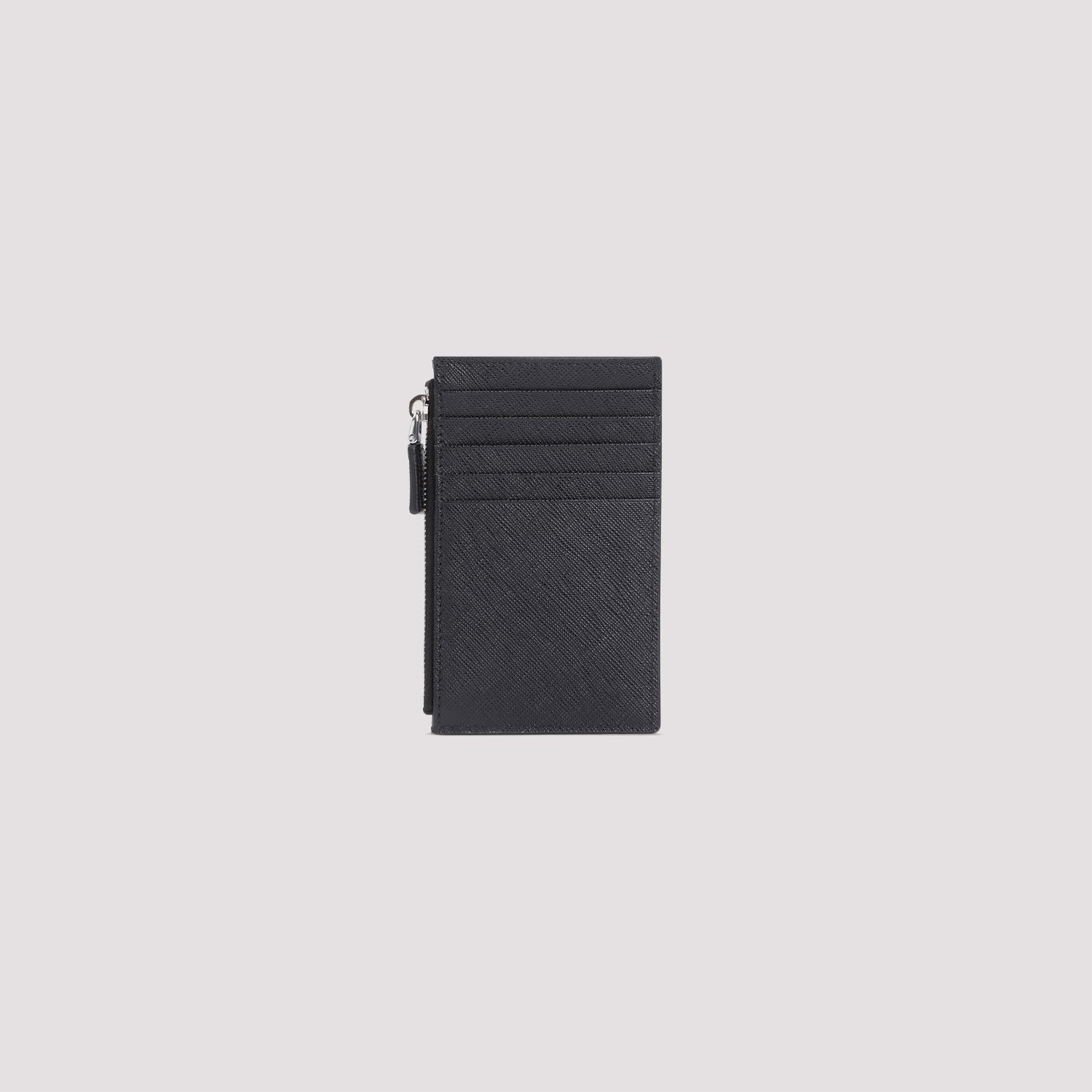 PRADA Men's Mini Leather Card Holder
