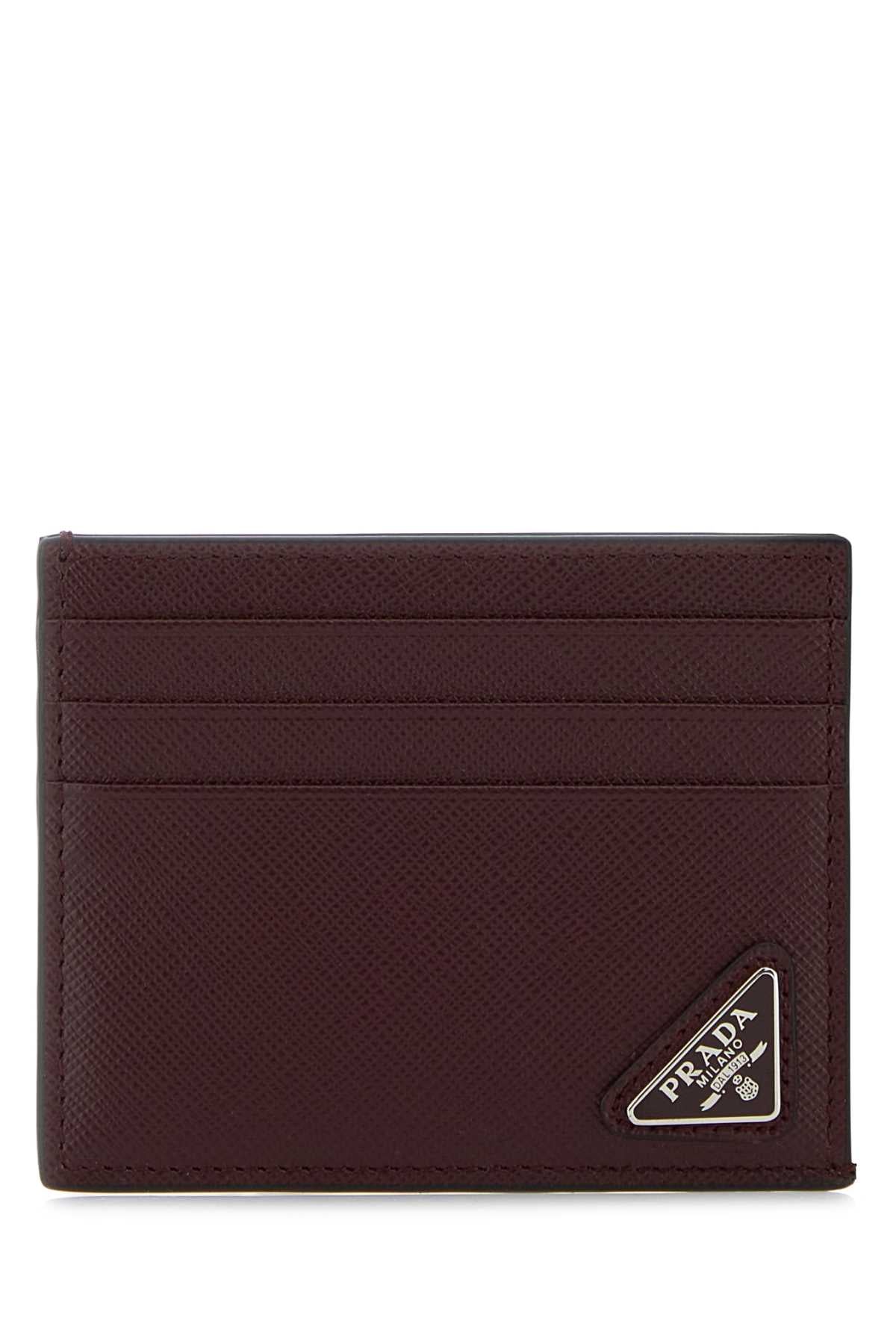 PRADA Mini Leather Card Holder