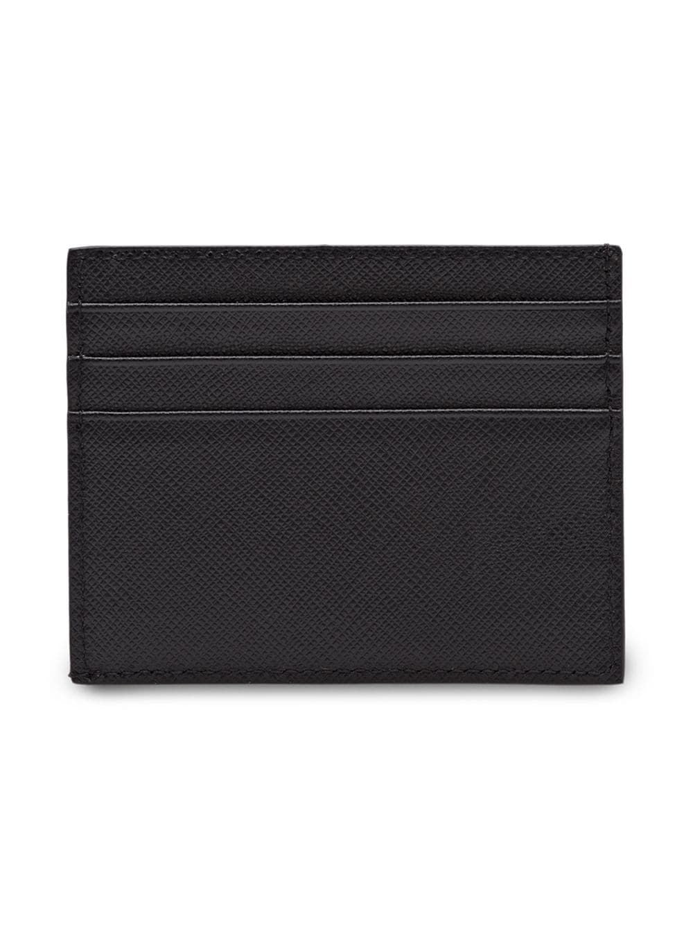 PRADA Mini Saffiano Leather Credit Card Holder