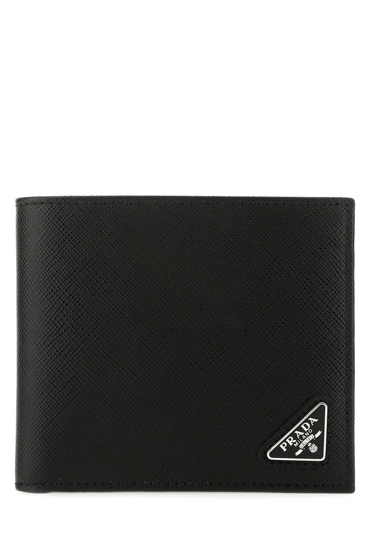 PRADA Mini Saffiano Logo Wallet