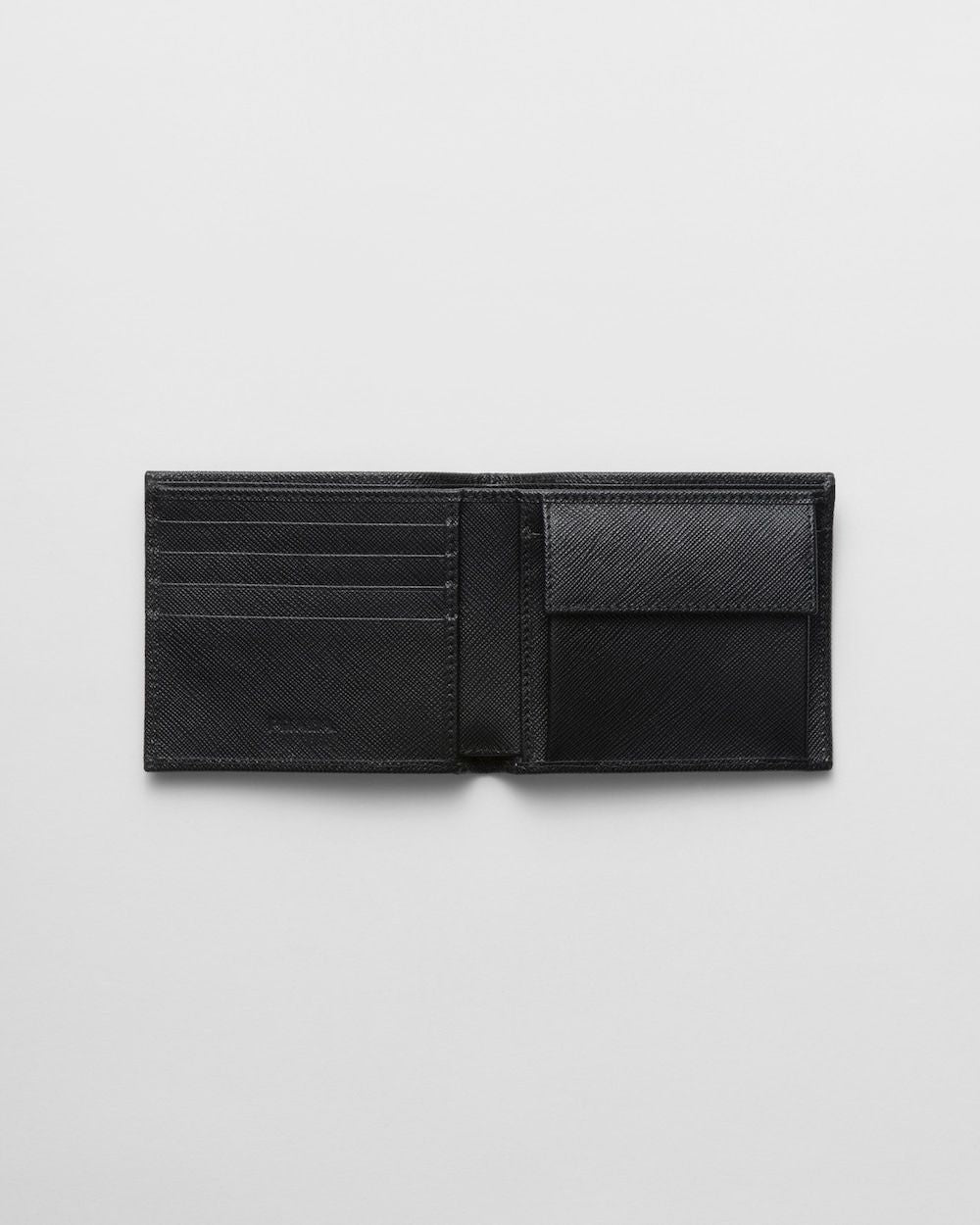 PRADA Mini Re-Nylon Wallet with Enamelled Logo Triangle