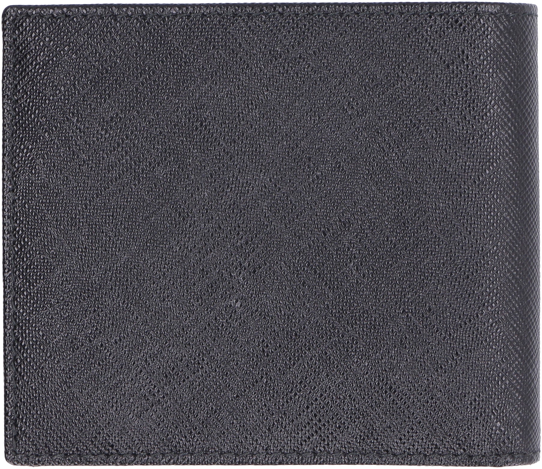 PRADA Men's Mini Leather Wallet with Card Slots