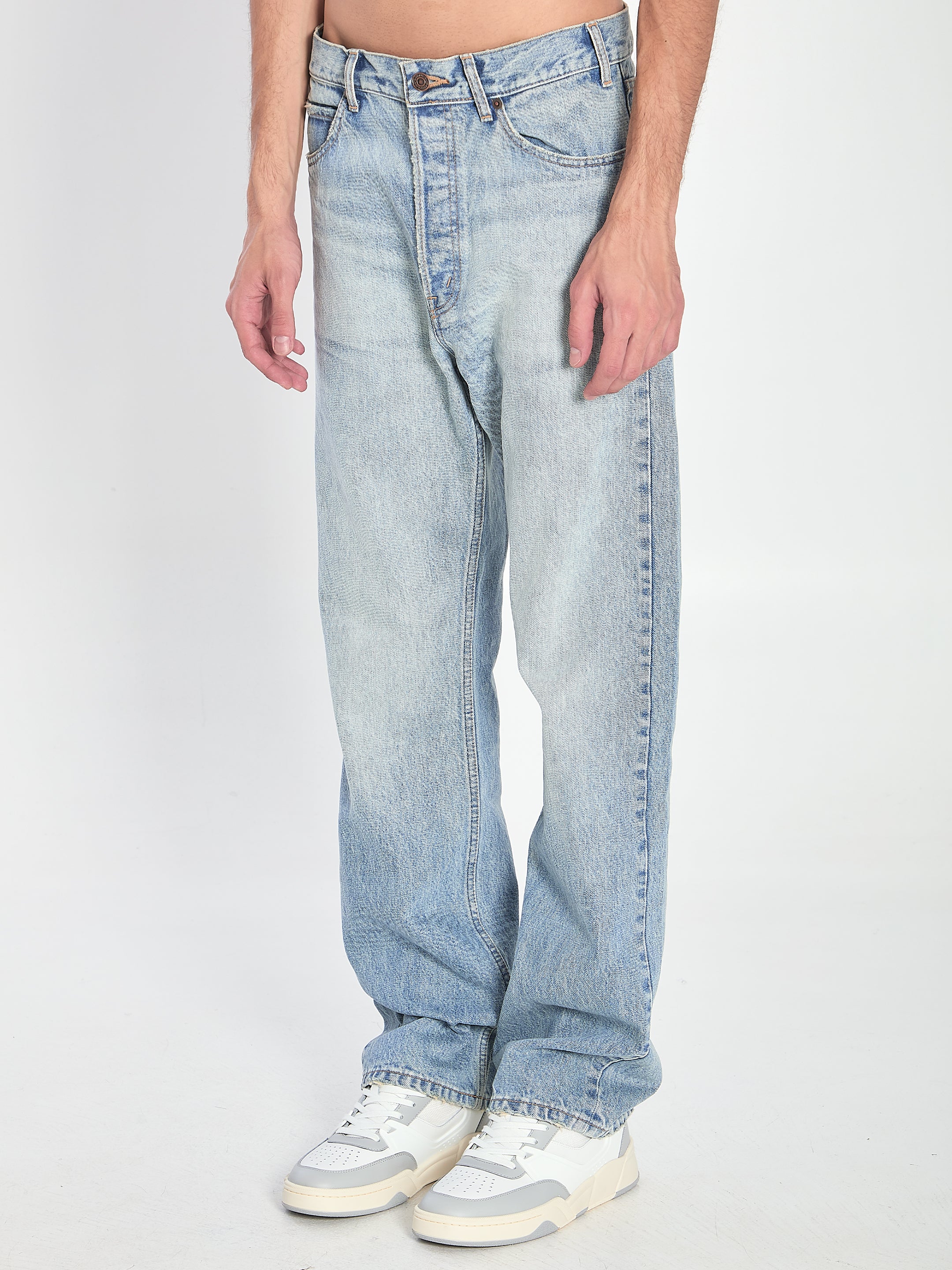 CELINE Wide Leg Denim Jeans for Men