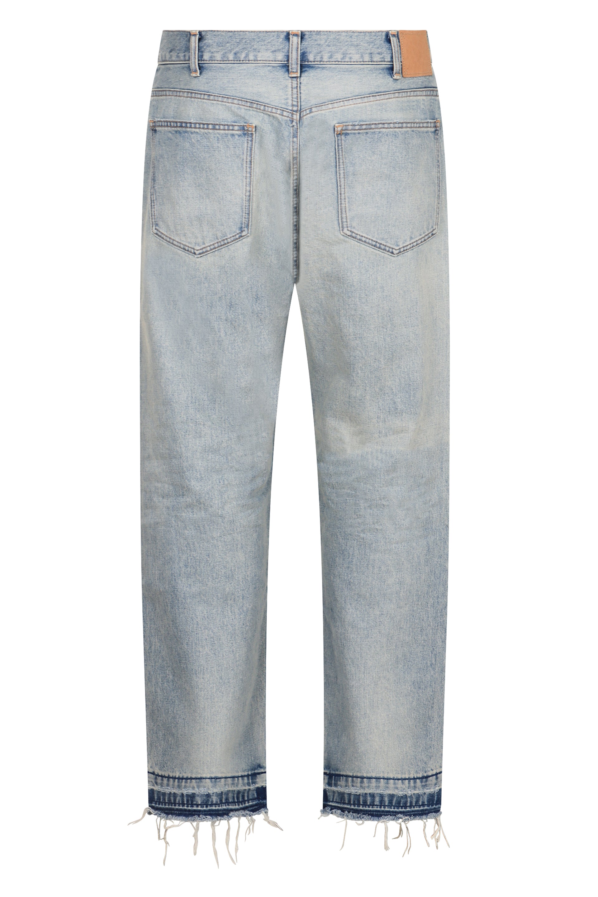 CELINE 5-Pocket Straight-Leg Jeans with Frayed Hem for Men