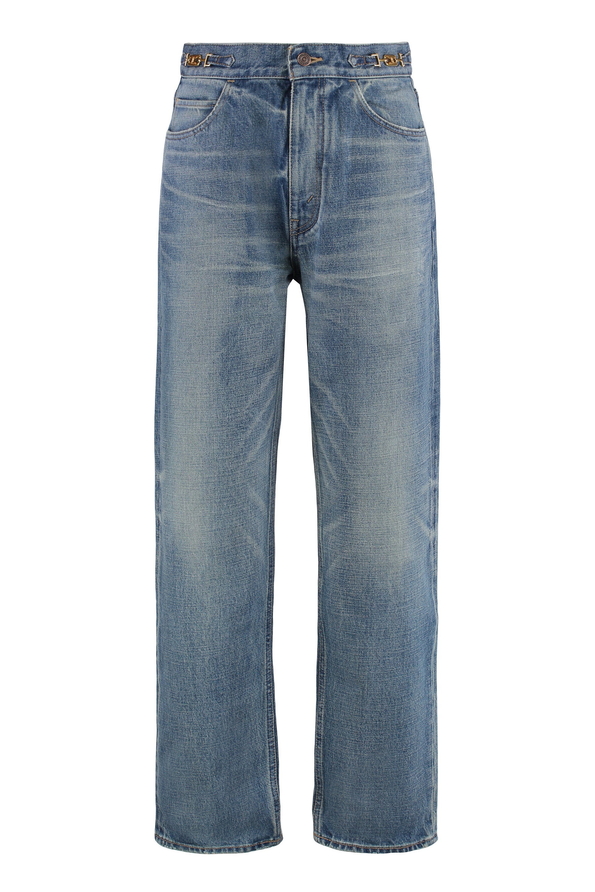 CELINE Margaret 5-Pocket Straight-Leg Jeans