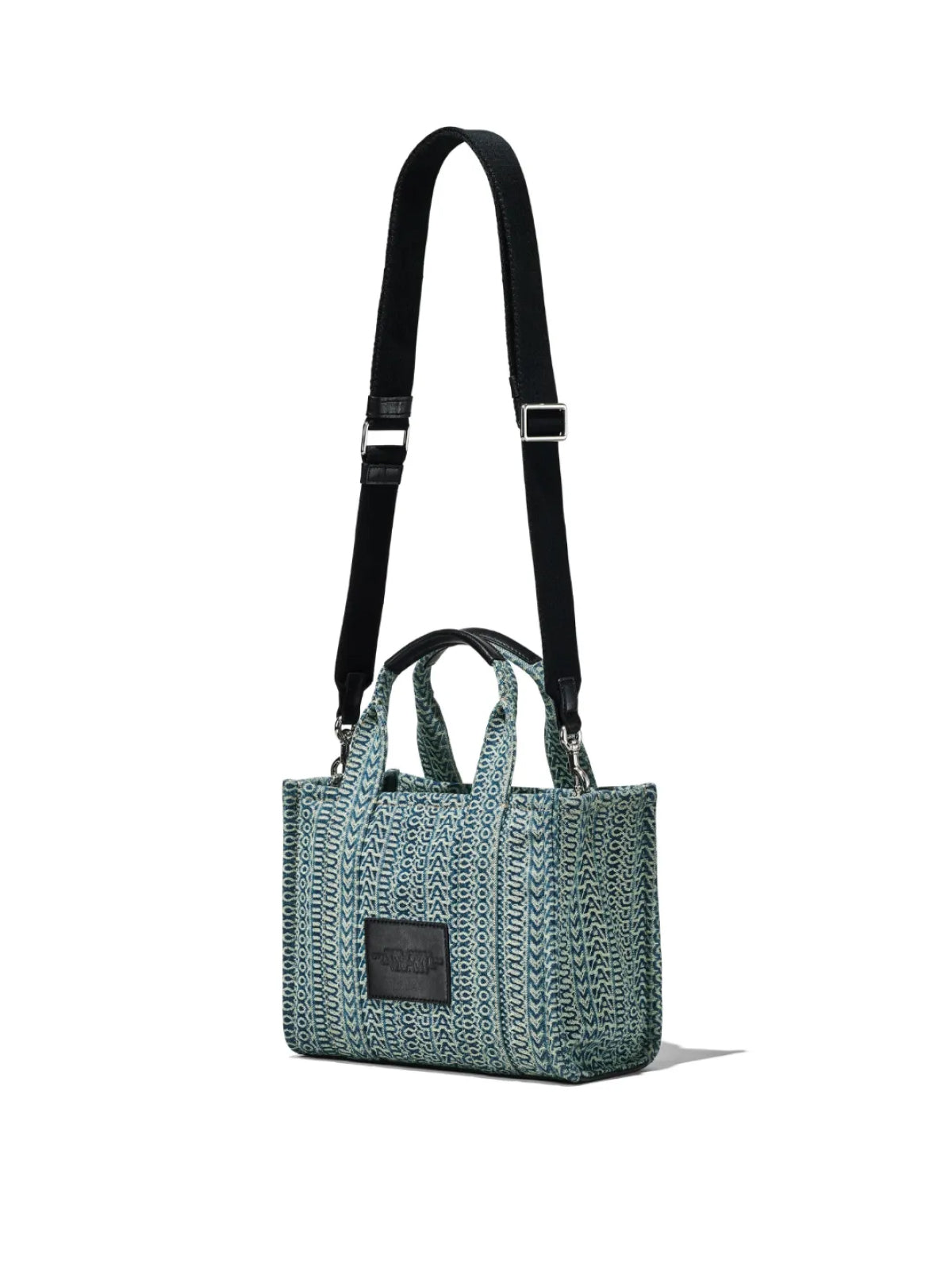 MARC JACOBS Monogram Denim Mini Tote Handbag - Small Size
