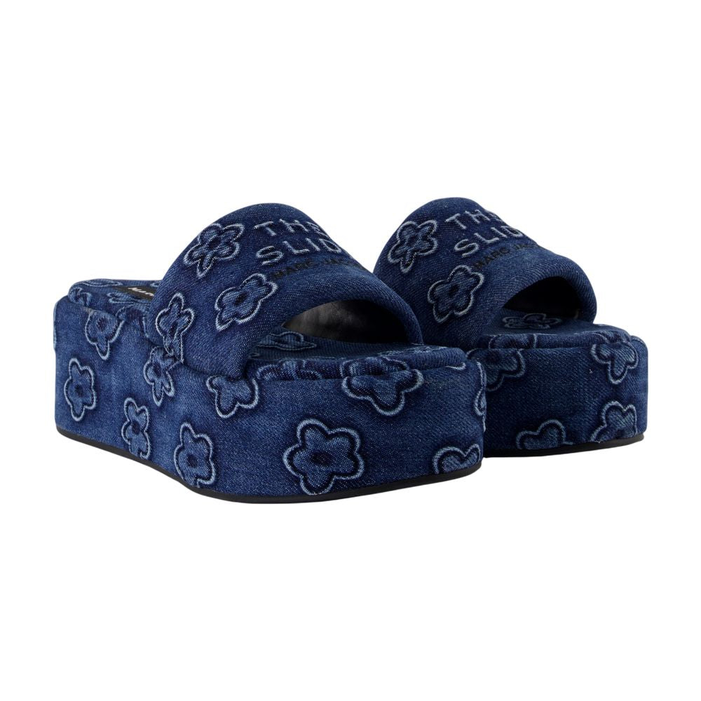 MARC JACOBS Denim Platform Sandals - Women's Heeled Footwear
