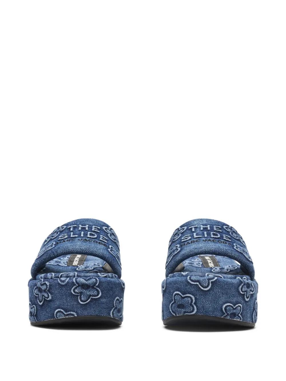 MARC JACOBS Denim Platform Sandals - Women's Heeled Footwear