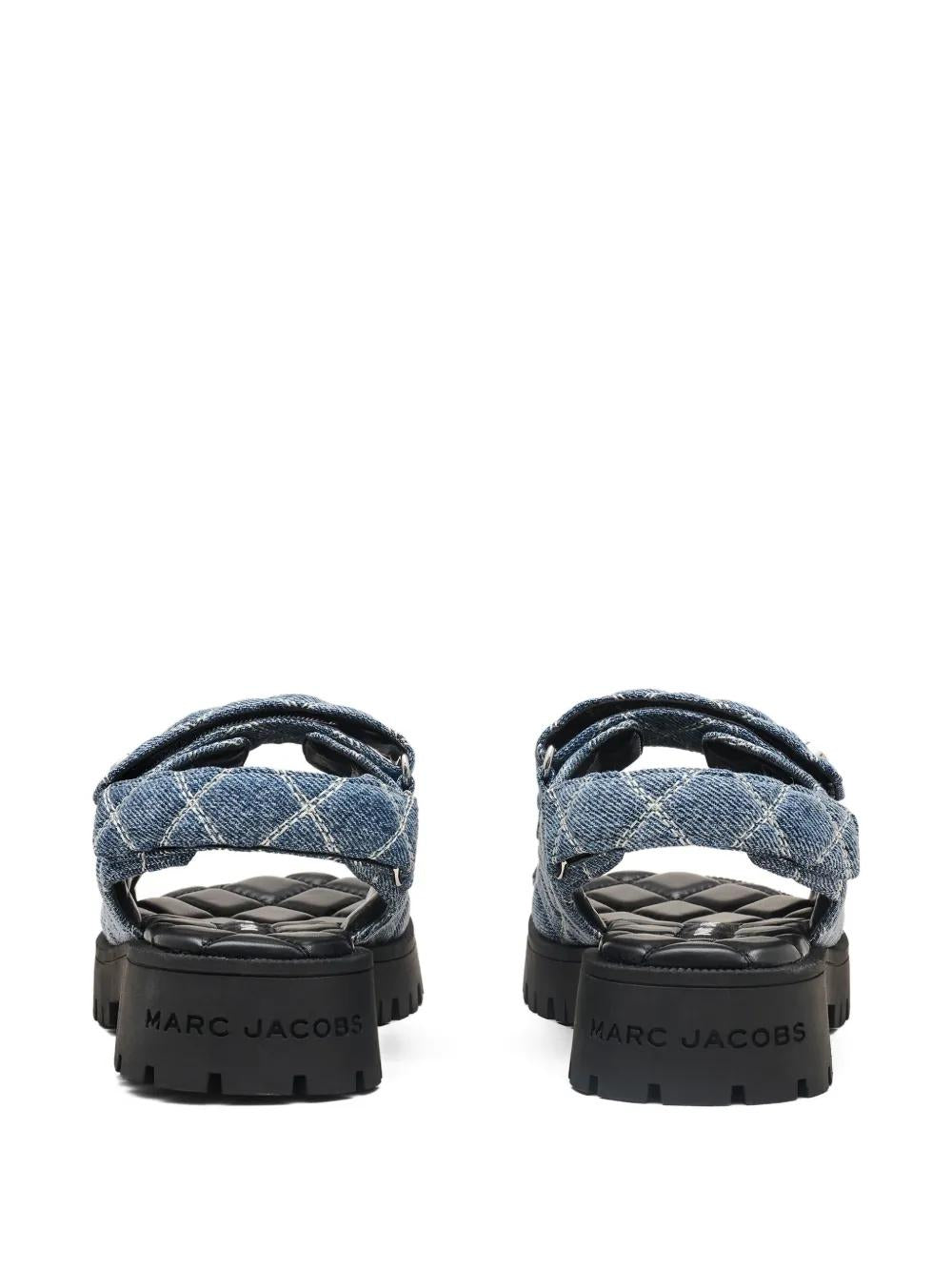 MARC JACOBS Quilted Denim Heeled Sandals for Women