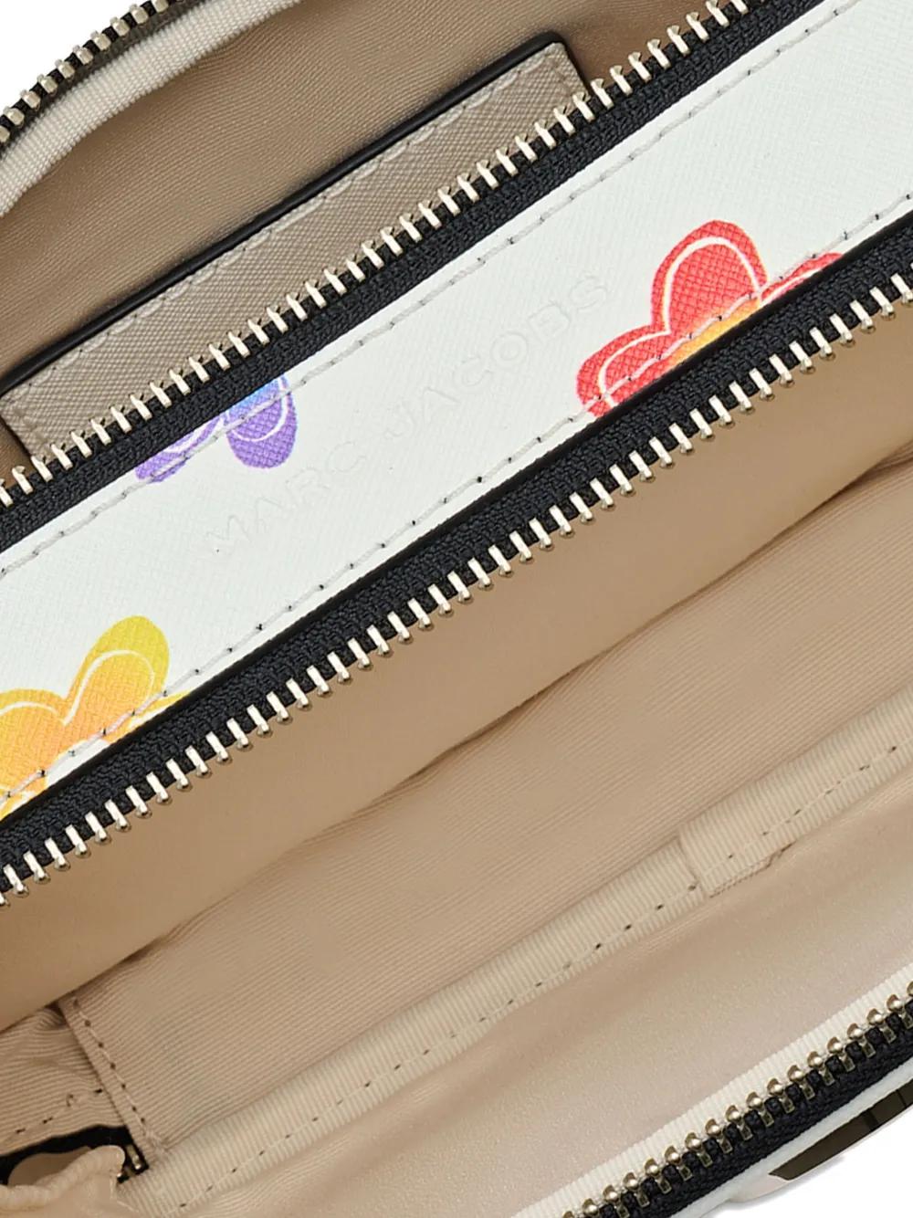 MARC JACOBS Mini Snapshot Daisy Print Leather Handbag