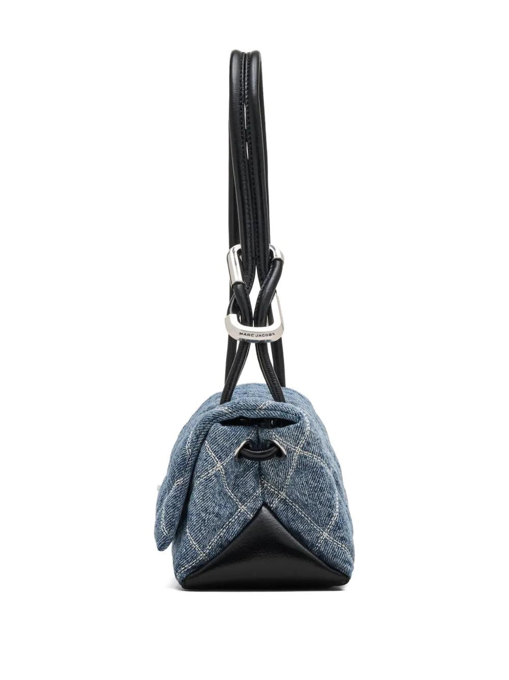 MARC JACOBS Mini Quilted Denim Dual Shoulder Handbag
