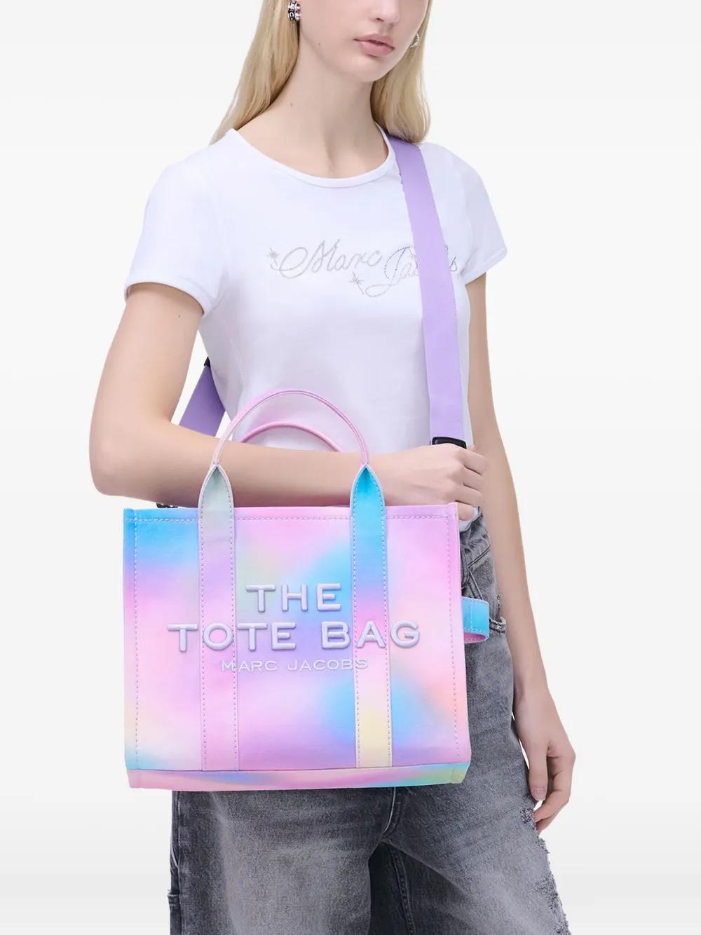 MARC JACOBS Medium Rainbow Canvas Tote Handbag