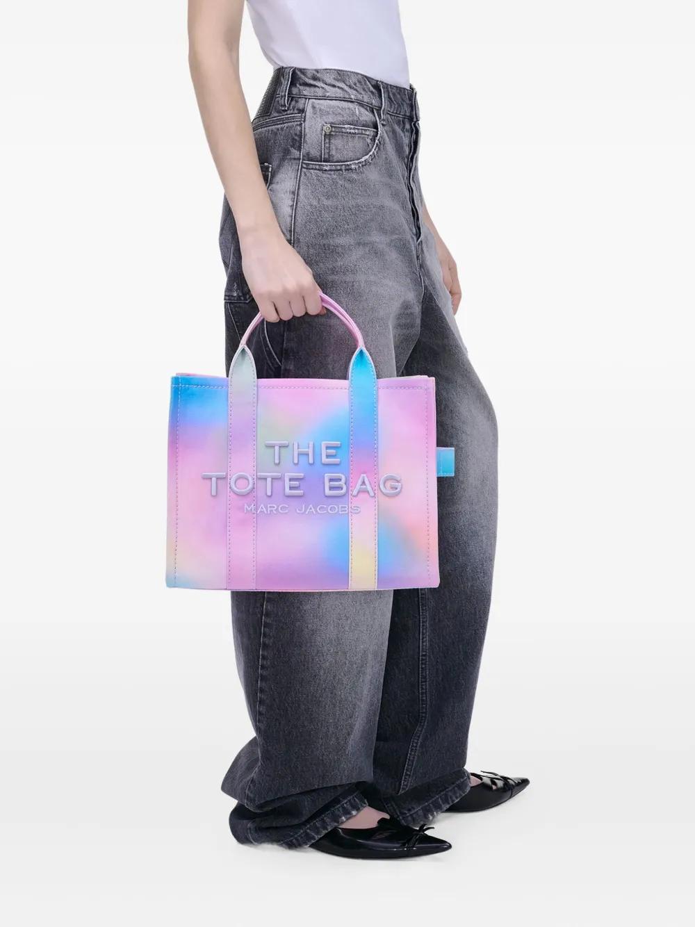 MARC JACOBS Medium Rainbow Canvas Tote Handbag