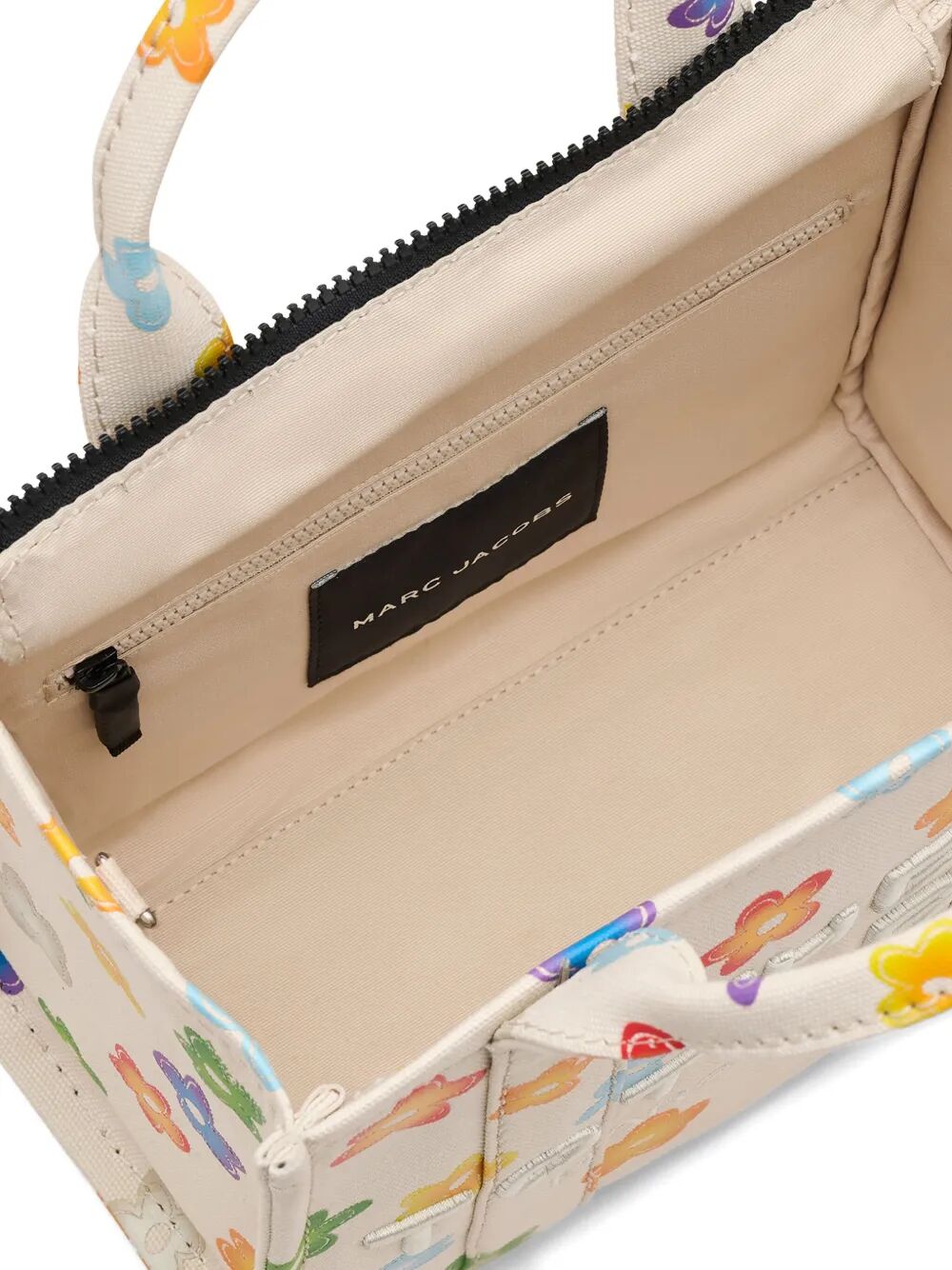 MARC JACOBS Mini Floral Printed Canvas Tote Handbag