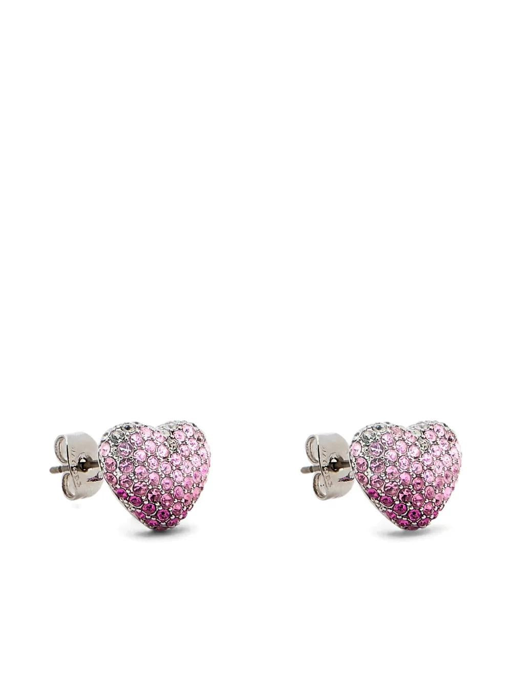 MARC JACOBS Balloon Heart Pave Earrings