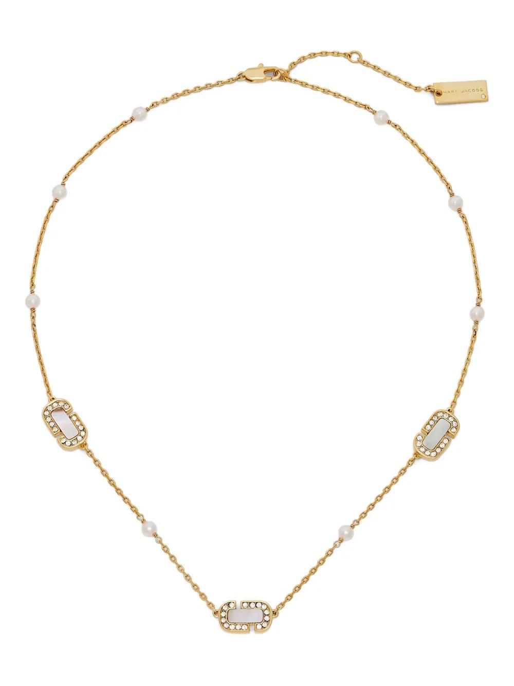 MARC JACOBS Chain Necklace with Mother of Pearl Accents