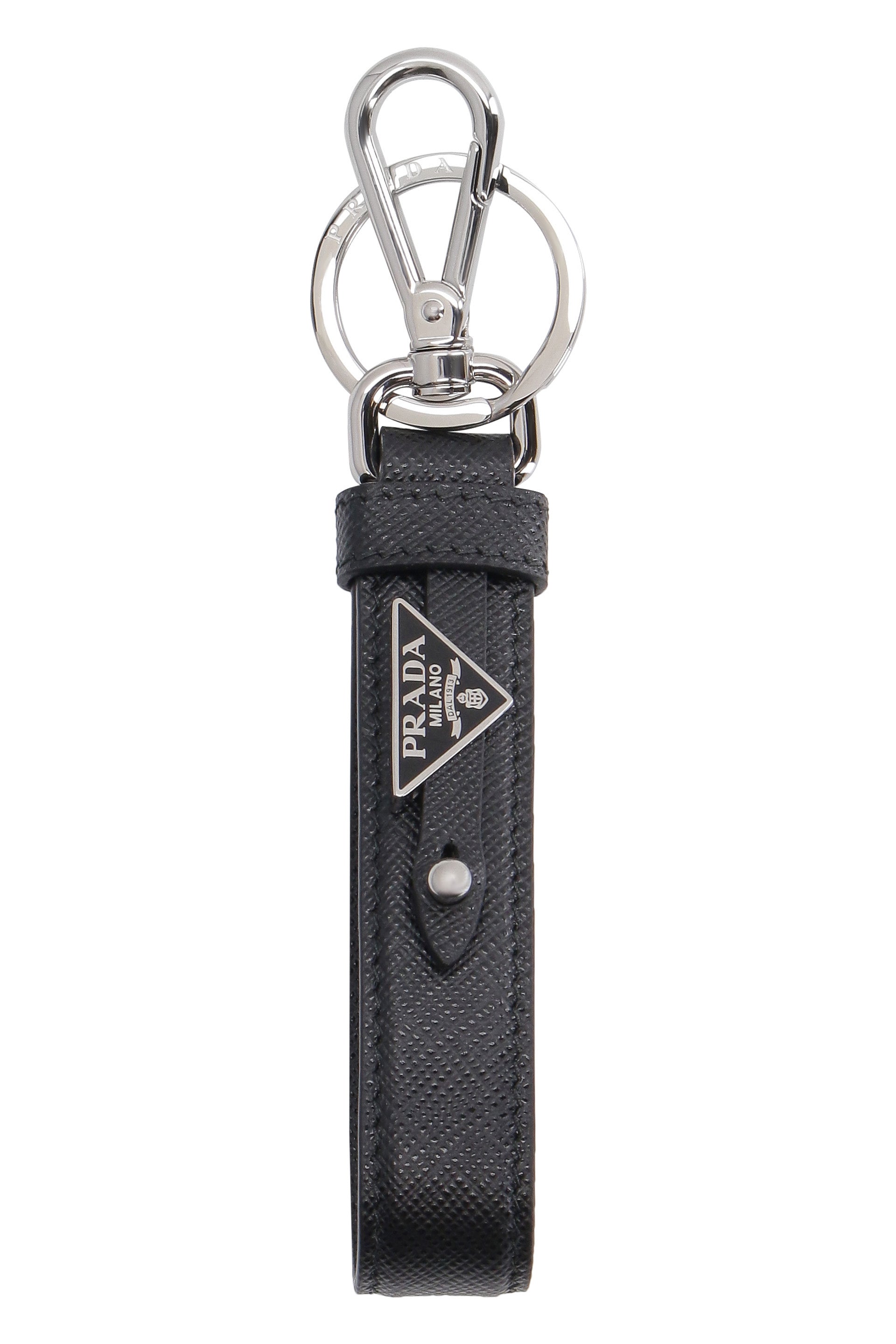 PRADA Men's Premium Leather Key Ring