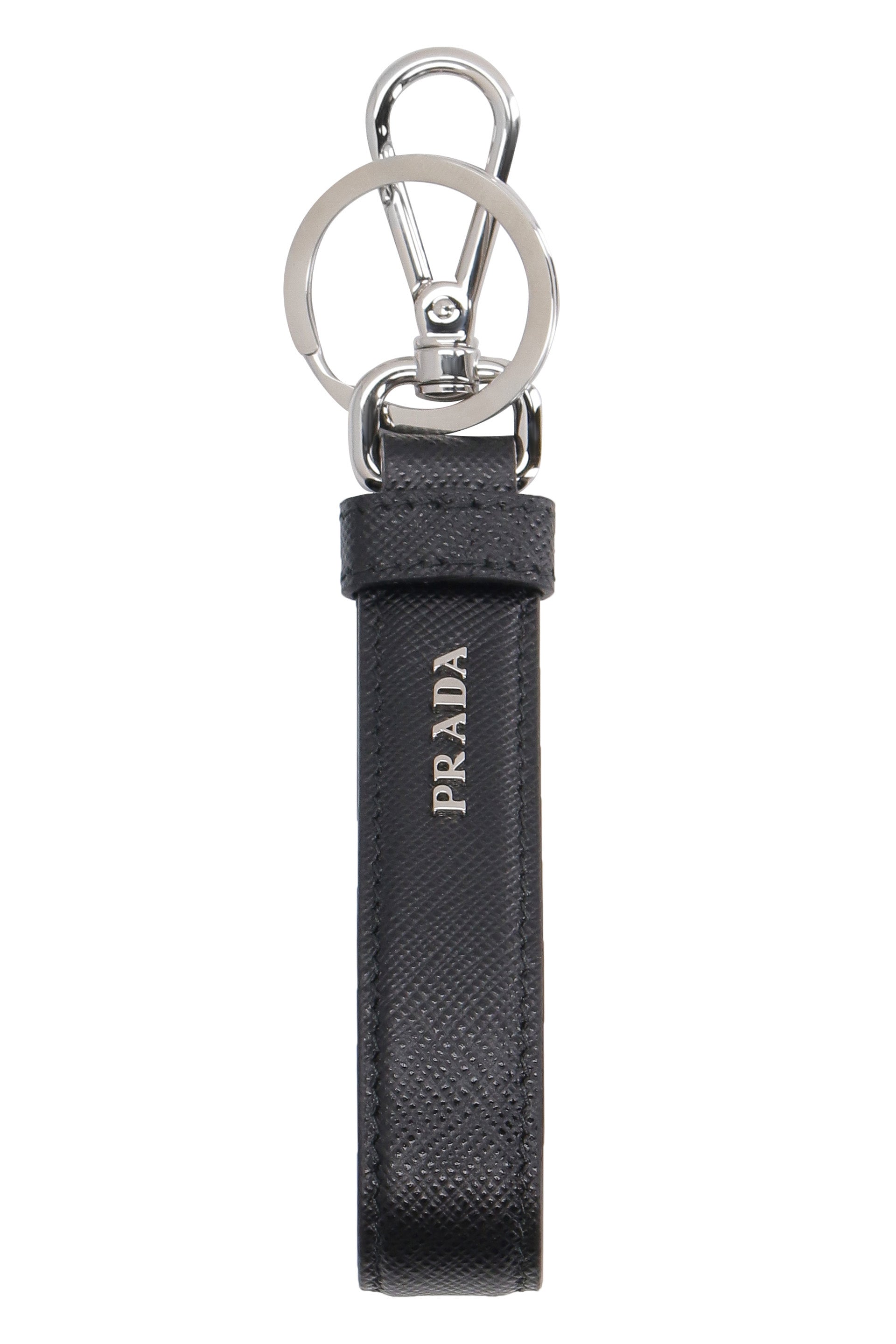 PRADA Men's Premium Leather Key Ring