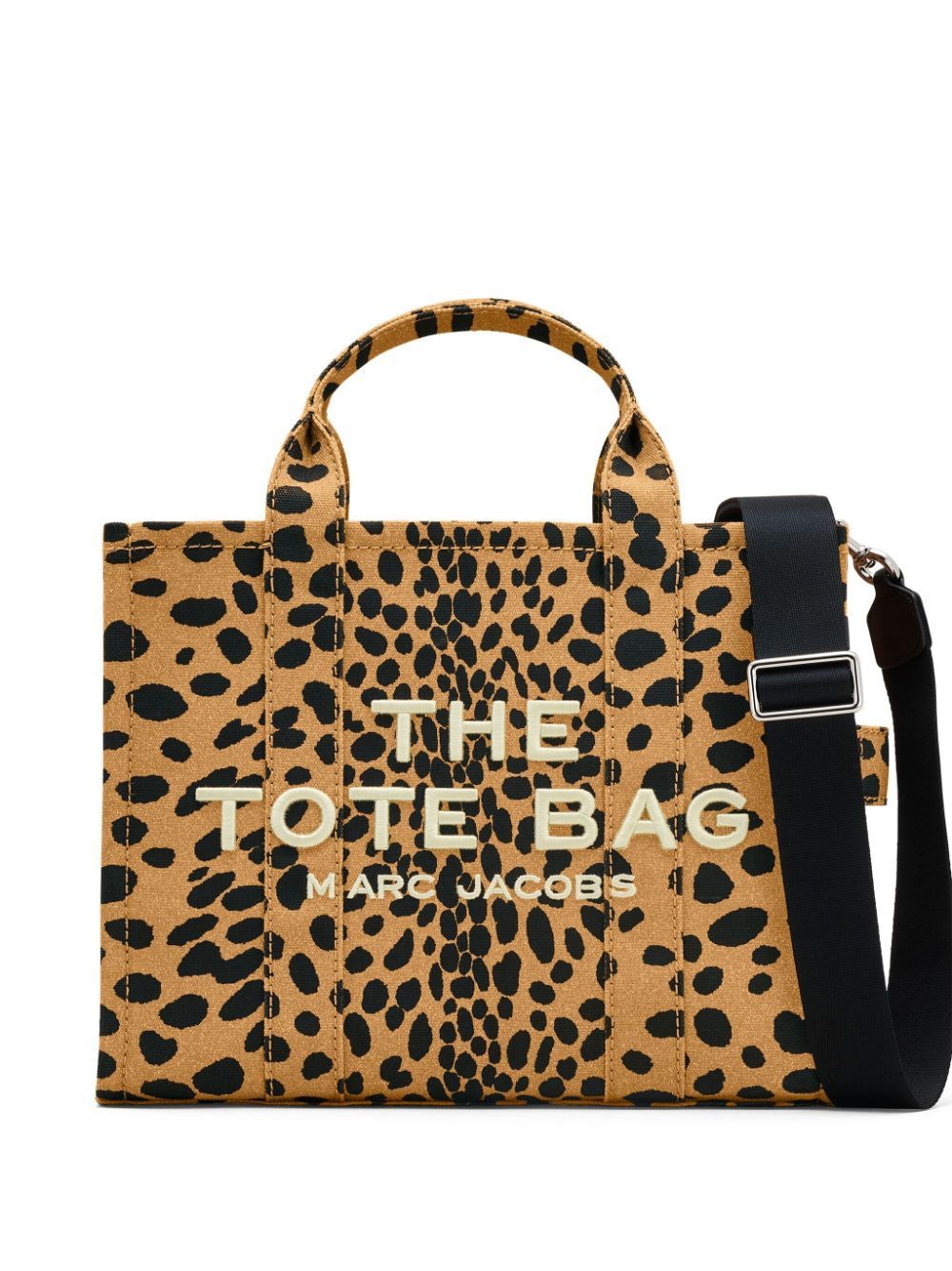 MARC JACOBS Cheetah Canvas Medium Tote Handbag