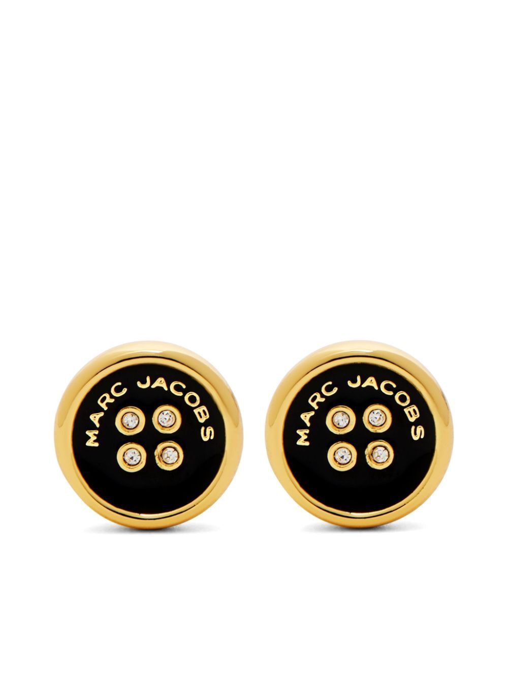 MARC JACOBS The Button Stud Earrings - Elegant Mini Design