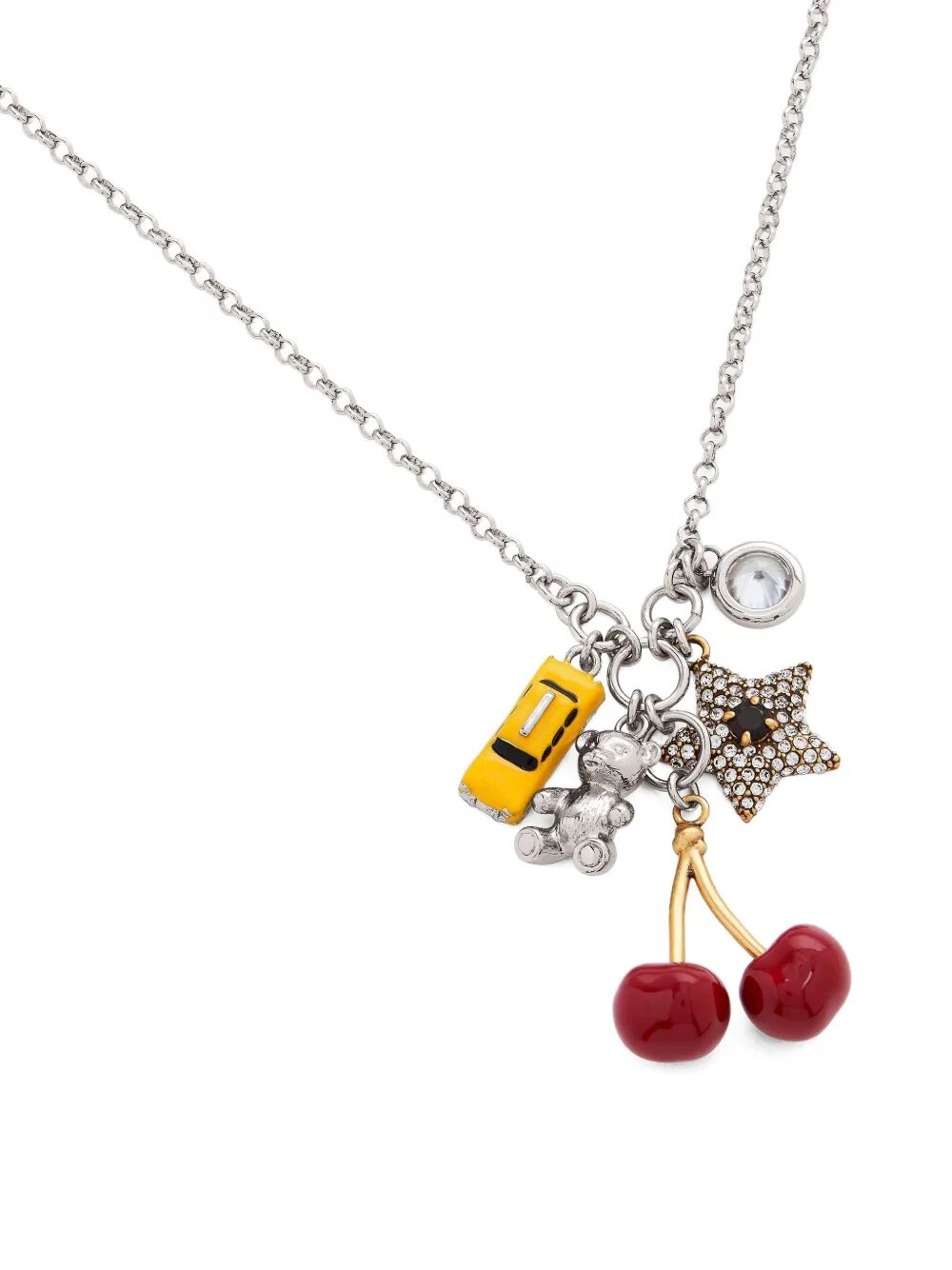 MARC JACOBS Trinket Charm Cluster Necklace - Metallic