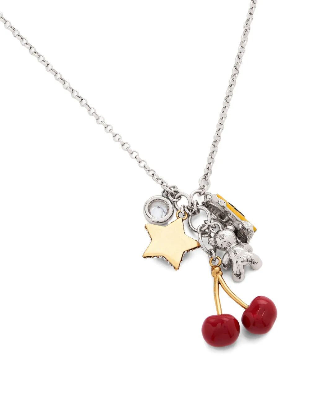 MARC JACOBS Trinket Charm Cluster Necklace - Metallic