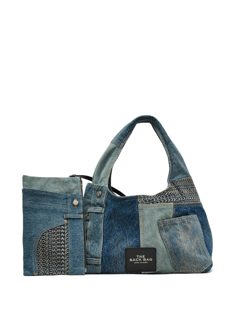 MARC JACOBS Deconstructed Denim Sack Handbag - Women's Mini