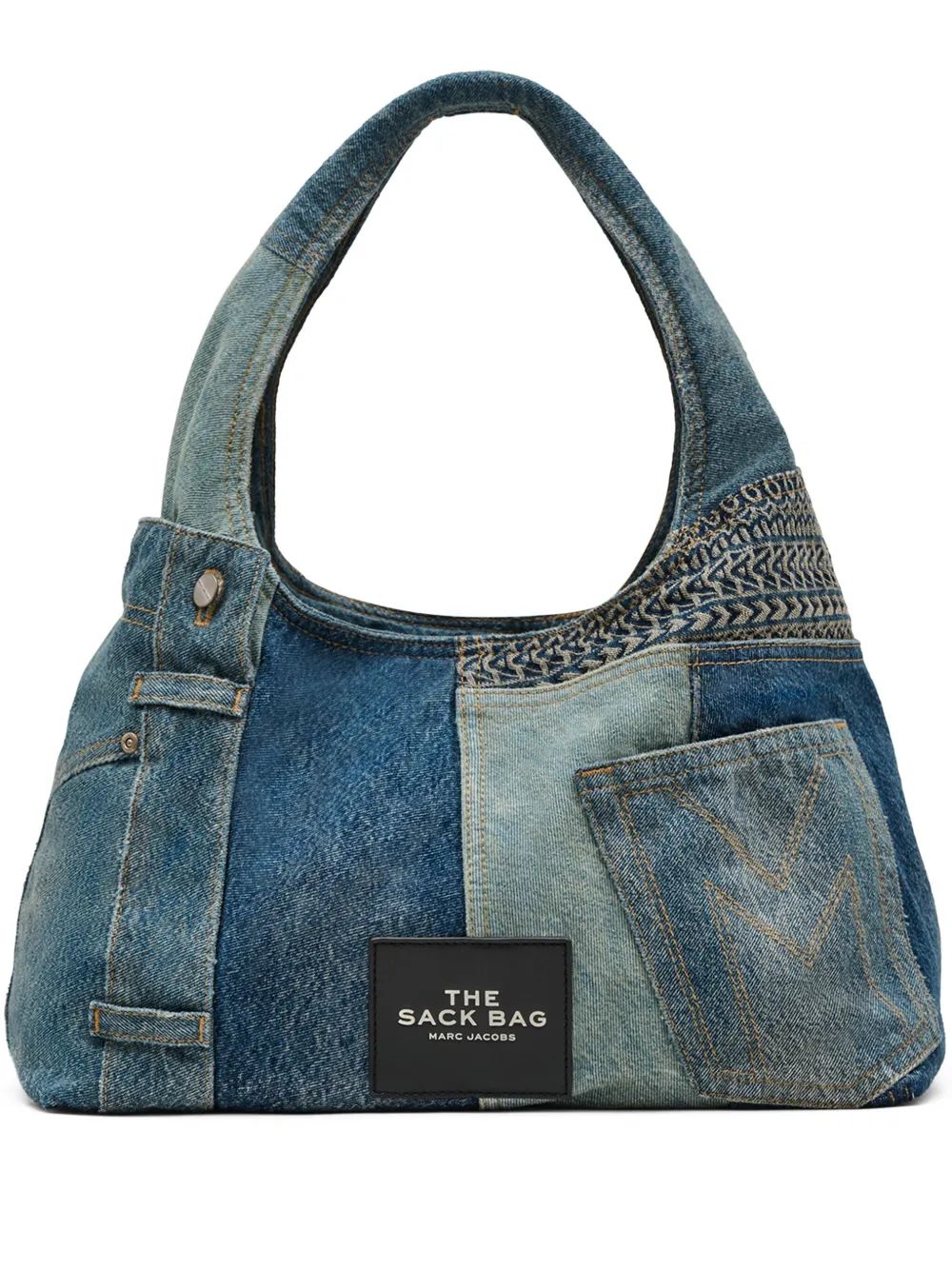 MARC JACOBS Deconstructed Denim Sack Handbag - Women's Mini