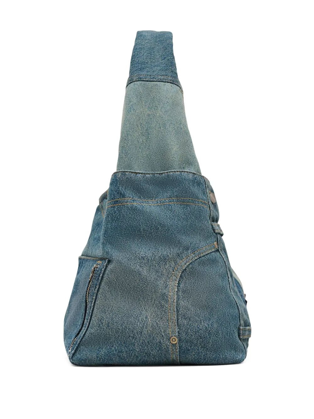 MARC JACOBS Deconstructed Denim Sack Handbag - Women's Mini