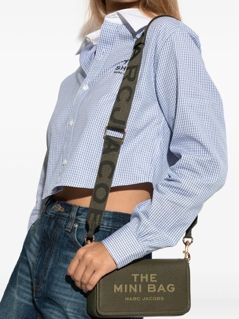 MARC JACOBS Mini Compact Clutch Handbag with Embossed Logo