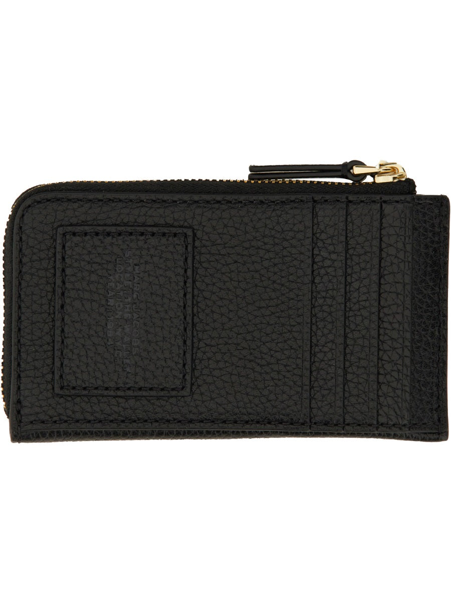 MARC JACOBS Mini Leather Card Holder - 8 cm x 13 cm x 2 cm