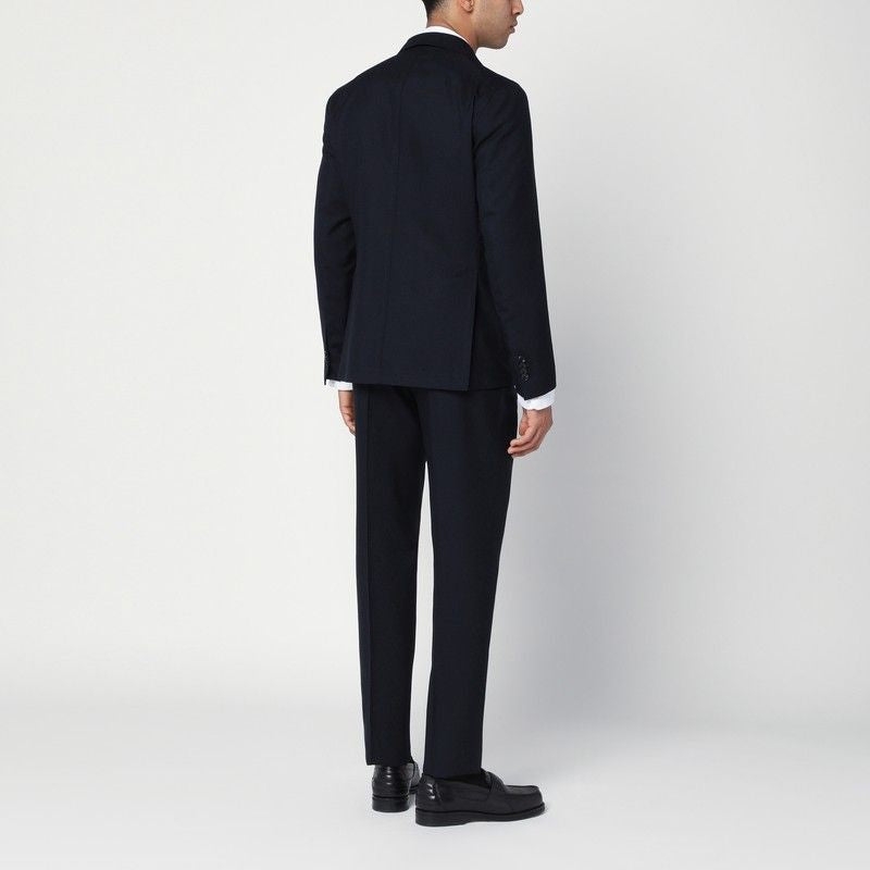 TAGLIATORE Double-Breasted Virgin Wool Suit for Men - FW25