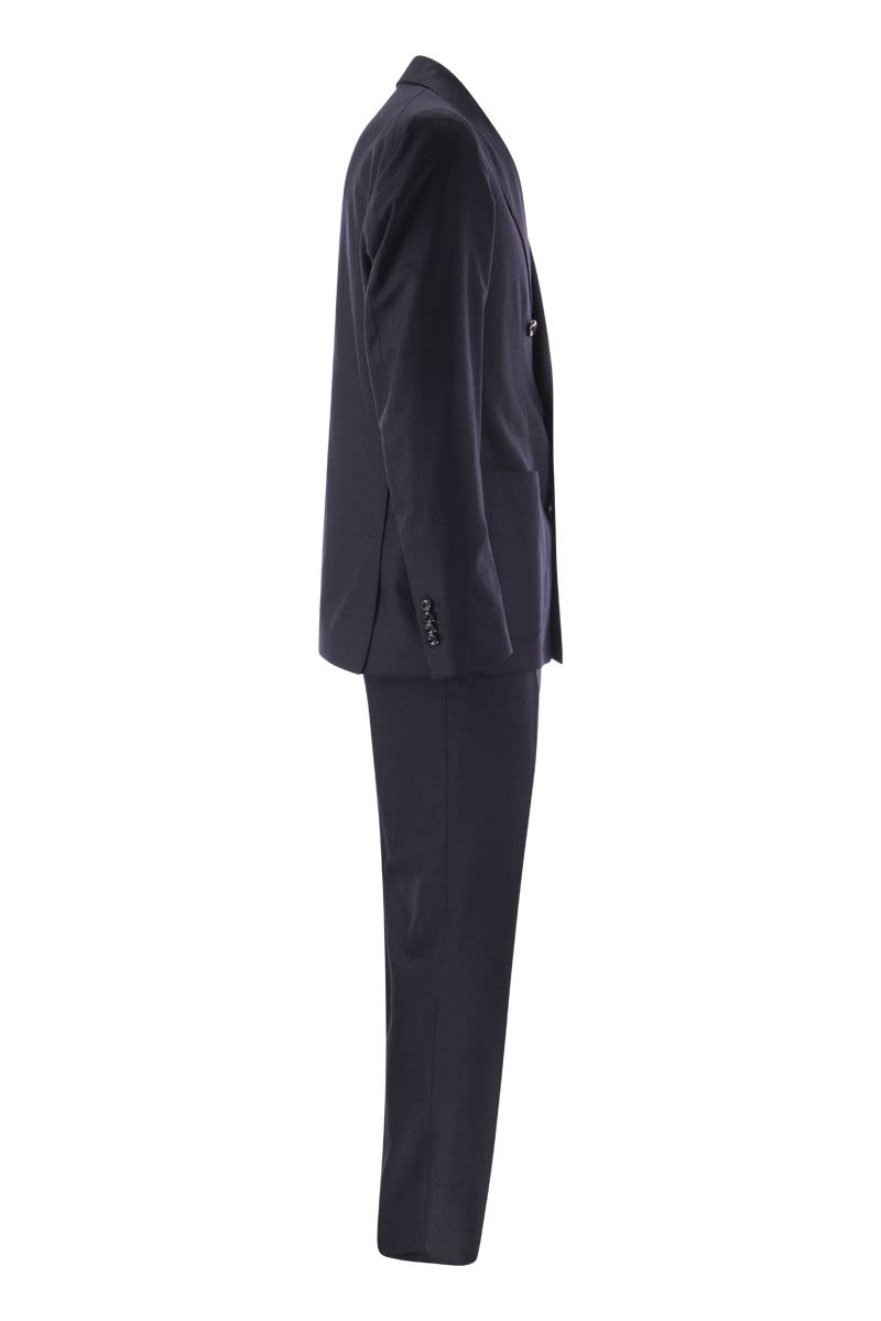 TAGLIATORE Double-Breasted Men's Suit in Wool and Cashmere